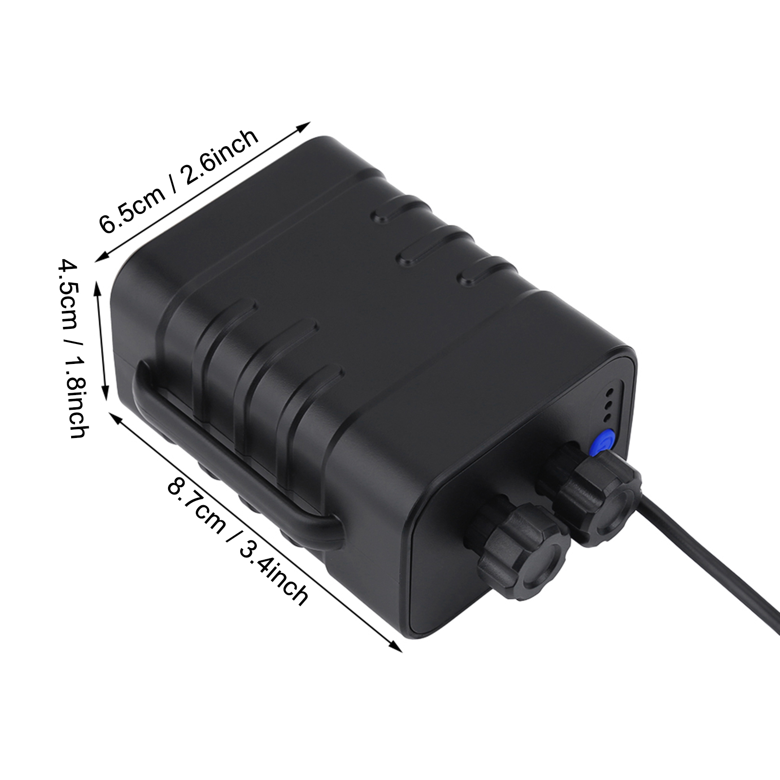 Boîtier Étanche Pour 6 Batteries 18650 Pour Lampe De Vélo Et Smartphone