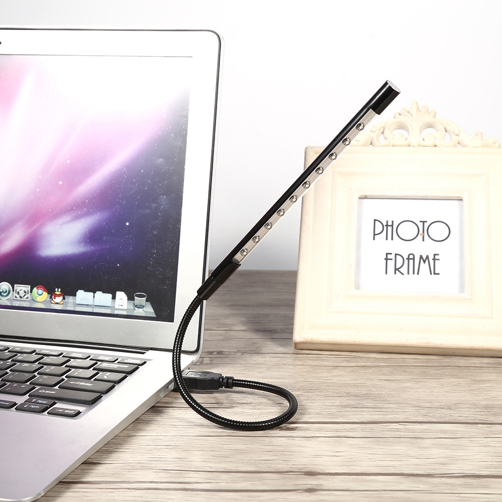 5v Usb Flexible Led Leselampe Mini-taschenlampe Für Laptop Pc Tastatur Schwarz