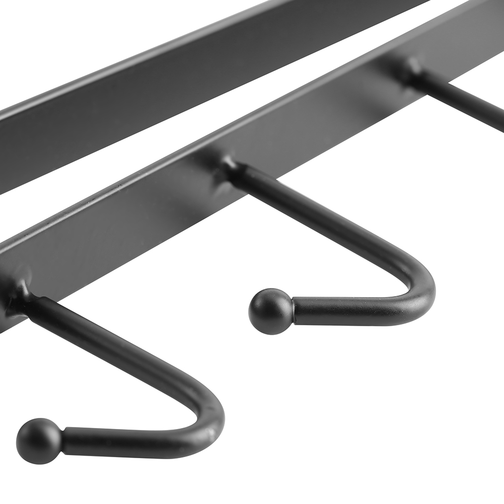Multifunktionales Küchenregal, Wandhaken, Kleiderschrank-organizer, Schwarze Hängeleiste Für Kleiderschrank Und Ankleidezimmer
