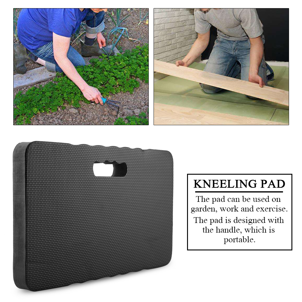 Schwarzes Kniekissen Für Garten Und Garage, Gelenkschutzmatte, Strapazierfähige Knieauflage Mit Dickem Schaumstoff, 1-teiliges Set.