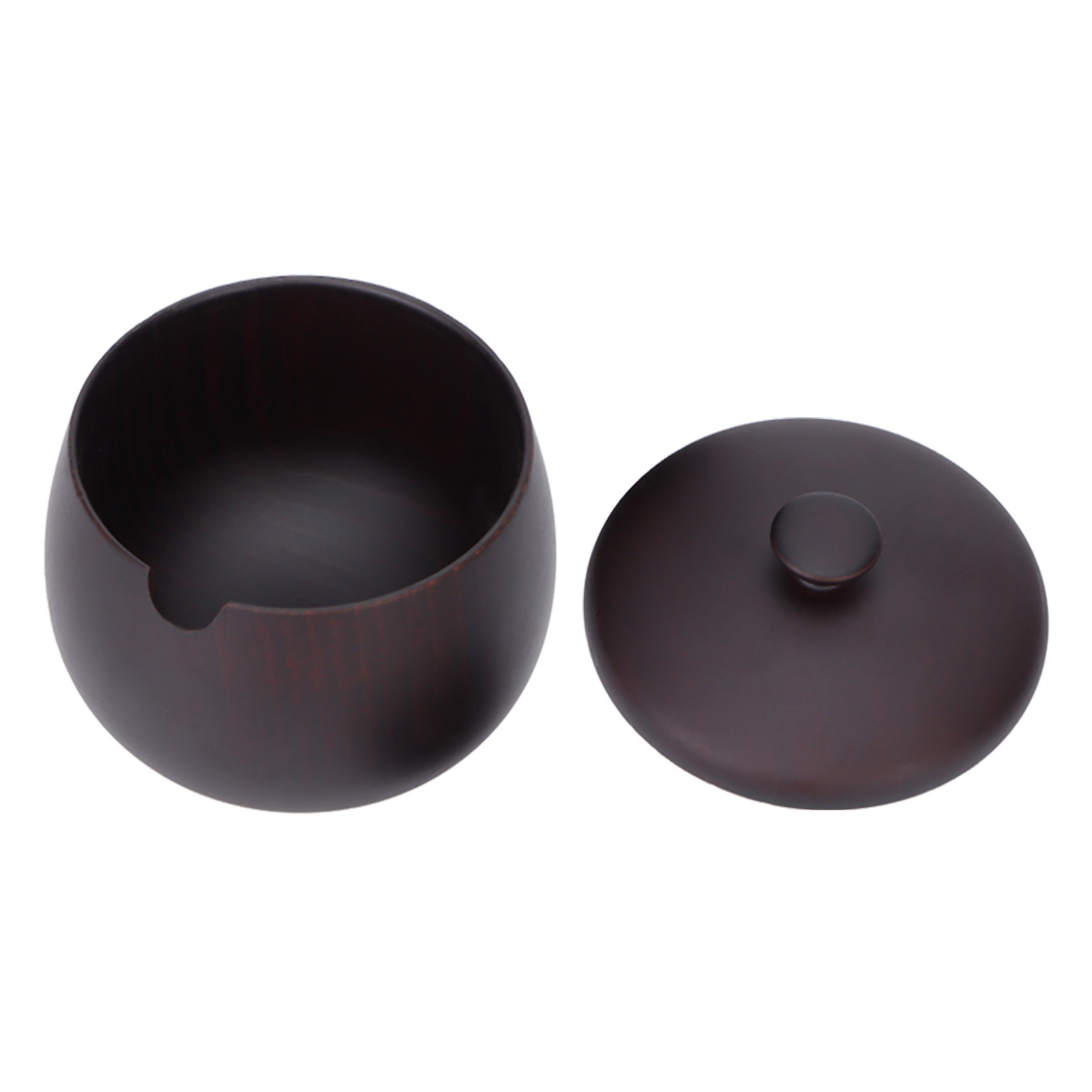 Gewürzglas Aus Jujube-holz, Klassischer Klappdeckel, Staubdicht, Schwarz, Ideal Für Die Küche, Japanisches Gewürzglas