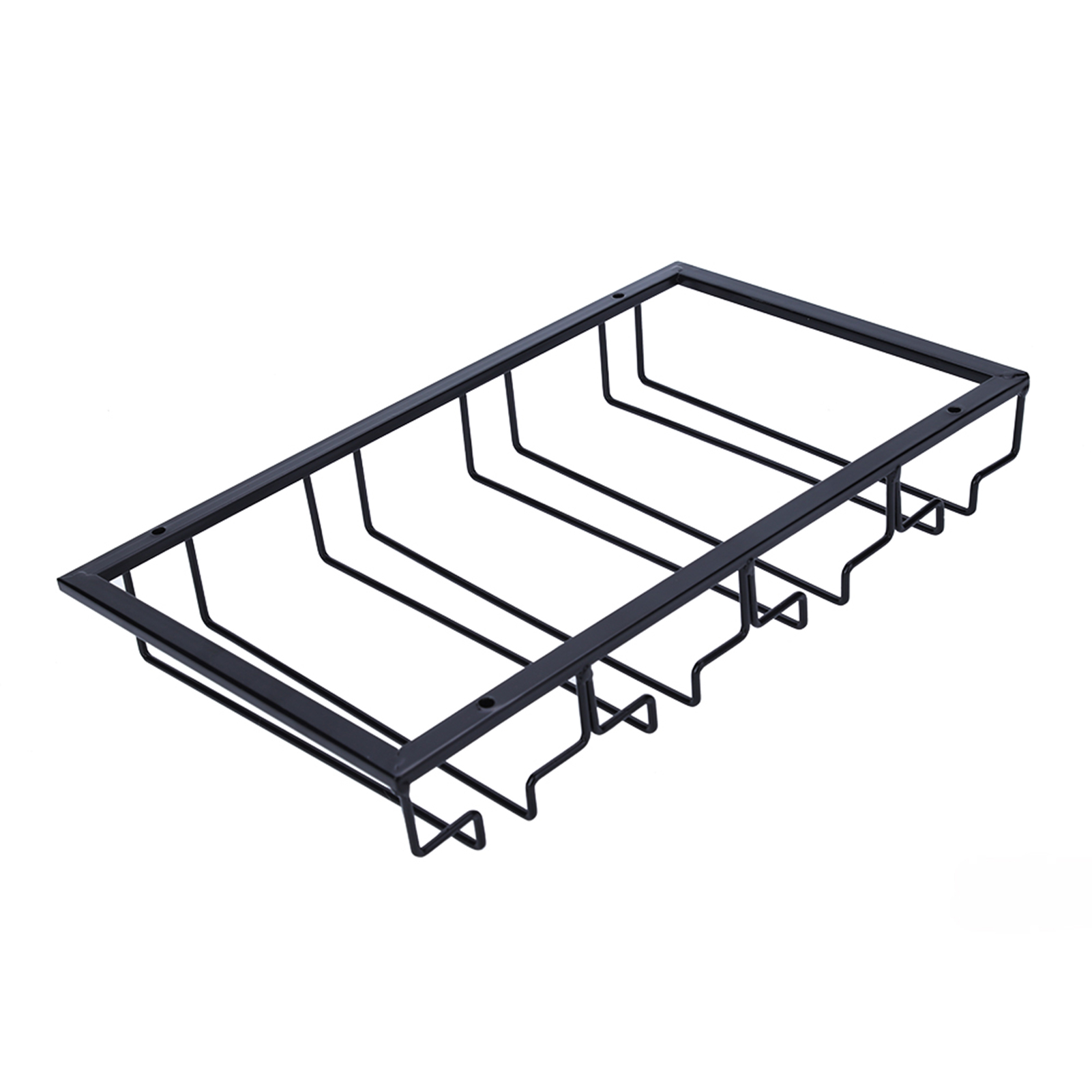 Schwarzes Weinglasregal, Wandorganizer, Hängeaufbewahrung Für Bar, Küche, Restaurant