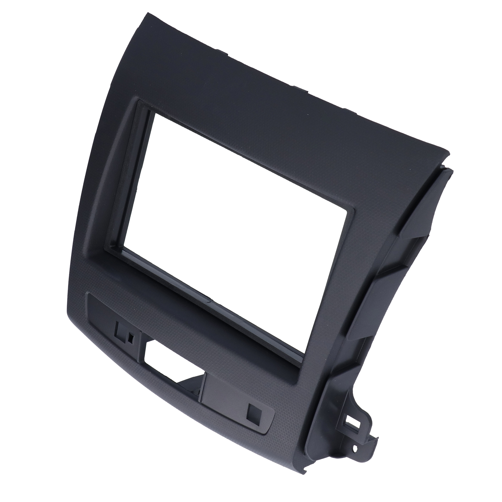 Einbaurahmen Für 2-din-autoradios Für Mitsubishi Outlander (2008–2012), Unterstützt Navigation Und Dvd-audio, Inklusive Schwarzem Zierleistensatz