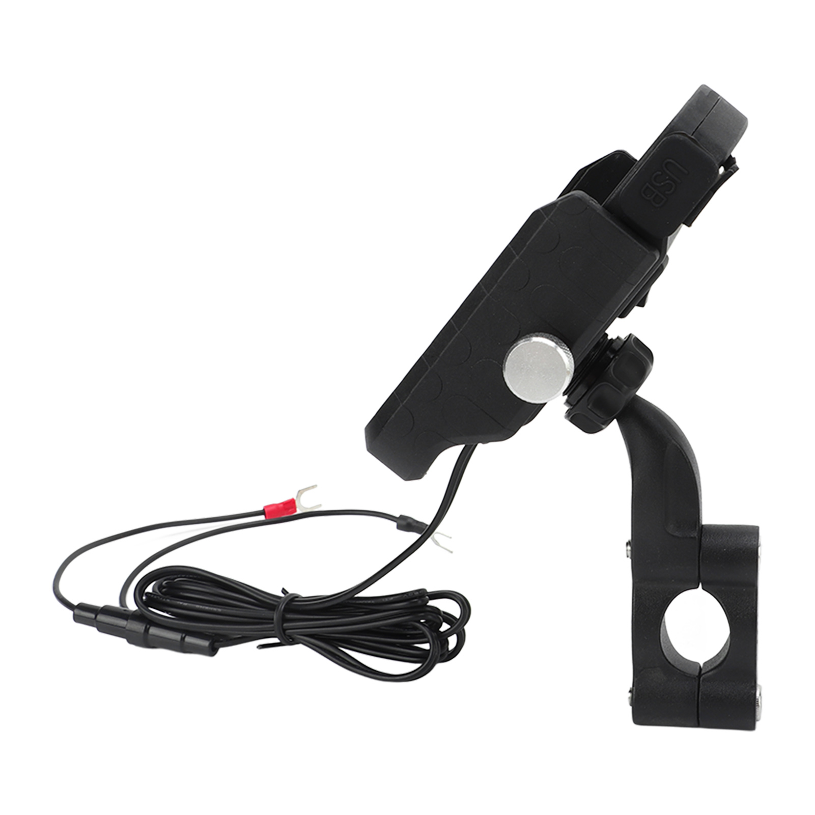 2-in-1 Motorrad-gps-halterung, 15-w-qc3.0-schnellladegerät (kabellos), 12–24-v-lenker-handyhalterung