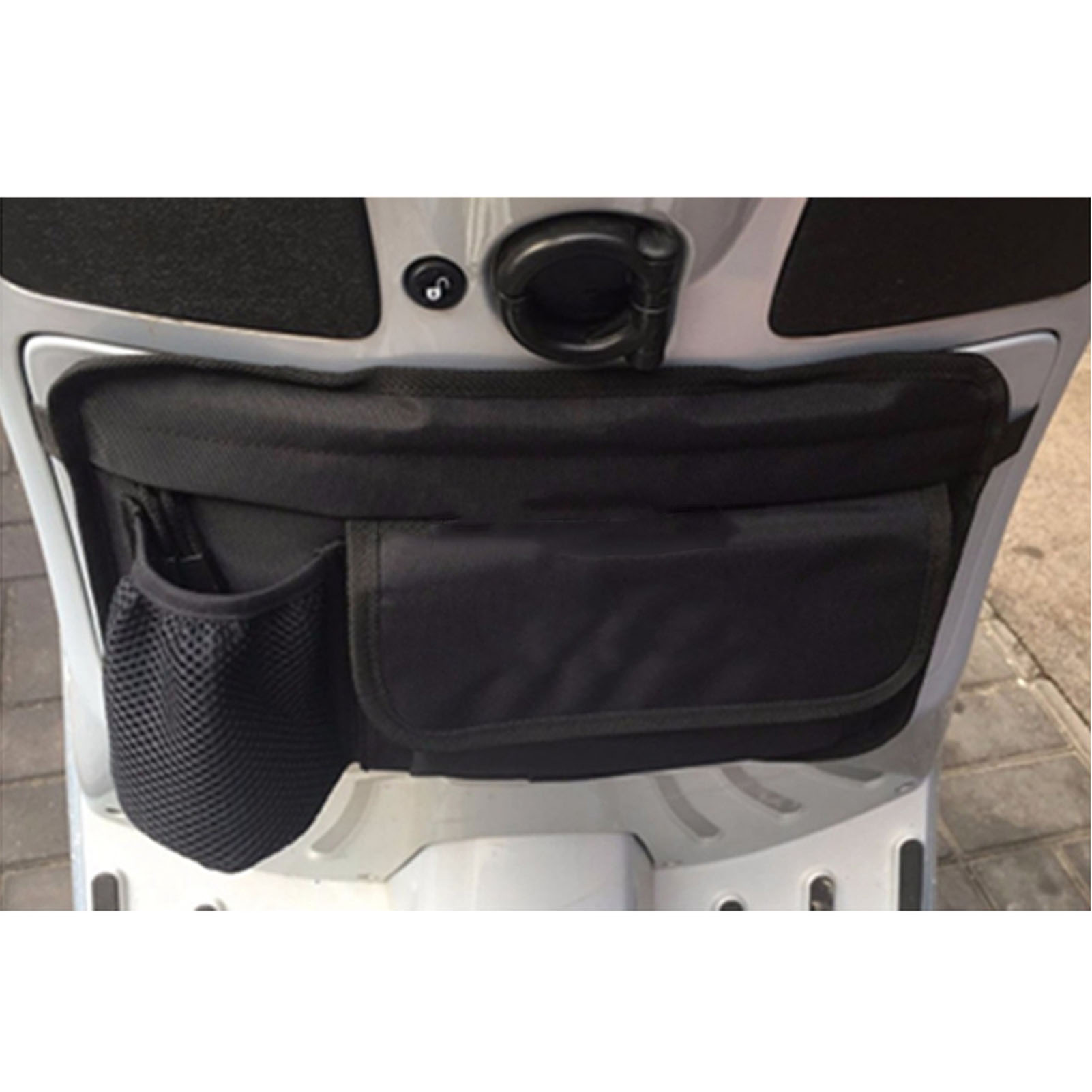 Große, Wasserdichte Motorrad-satteltasche, Heckgepäck Für Reisen Und Wanderungen, Schwarz, 30 L