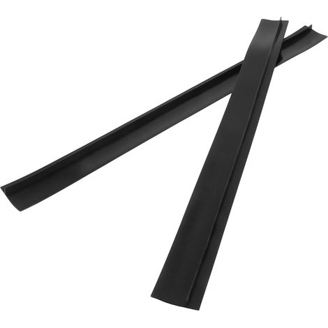 2 Abdeckleisten Für Herdplatten, Öl- Und Hitzebeständige Dichtungsleiste Für Backofen, Arbeitsfläche (schwarz, 63,5 Cm)