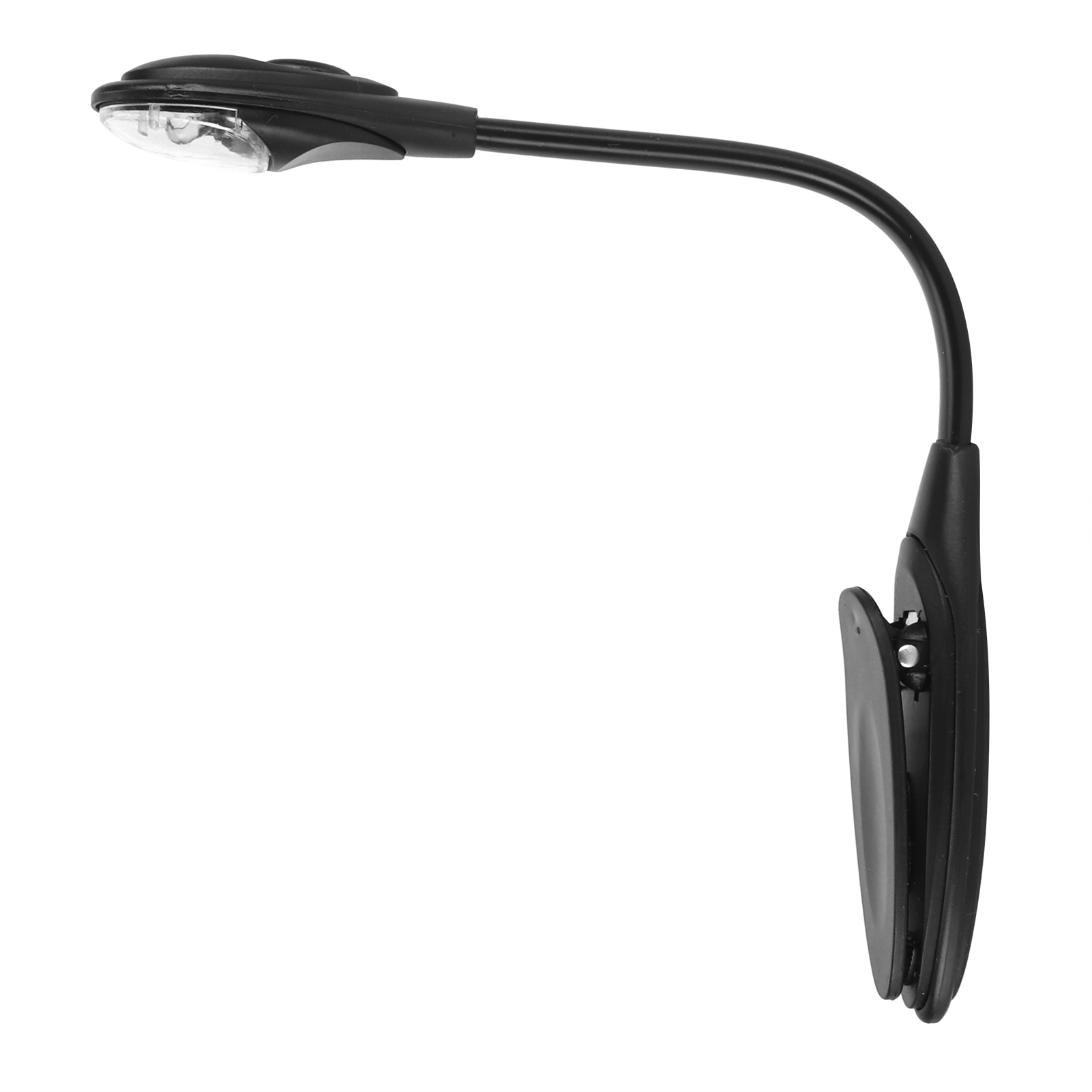 Tragbare, Flexible Mini-led-leselampe Mit Klemme, Schwarz, Für Schlafzimmer Und Reisen