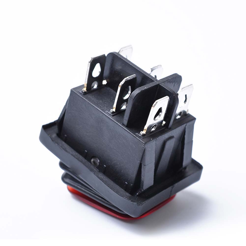 12v 6-poliger Wasserdichter Wippschalter Für Auto/boot, Led, Arretierbarer Ein/aus-schalter