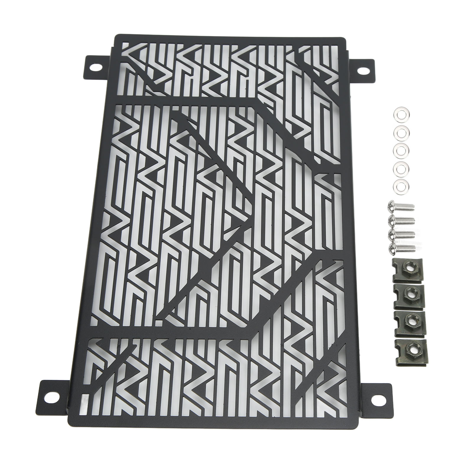 Edelstahl-motorradkühlergrill, Ersatz-wassertankabdeckung Für Ninja 250 300 400 Ab 2018, Schwarz, Robuster Schutz.