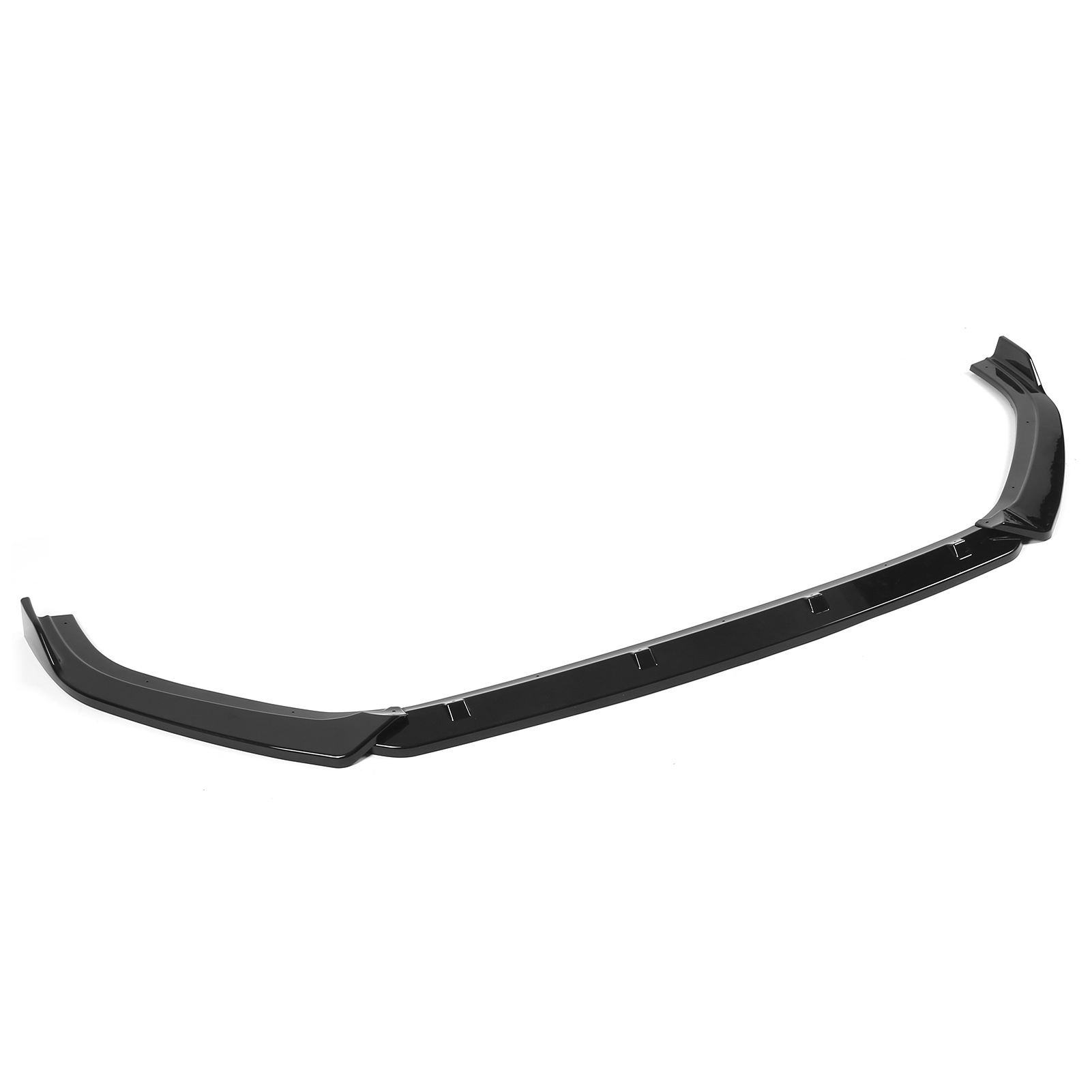 3x Maxton Style Frontspoilerlippe Aus Abs Mit Uv-schutz, Passend Für Vw Golf Mk7 (2013–2016), Glänzend Schwarz