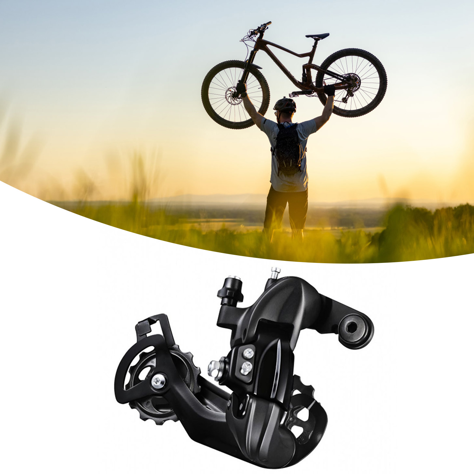 6-7-8-gang-mountainbike-schaltwerk Hinten, Präzise Kraftübertragung, Sanfte Gangwechsel, Robustes Schaltwerk Für Offroad-fahrten.