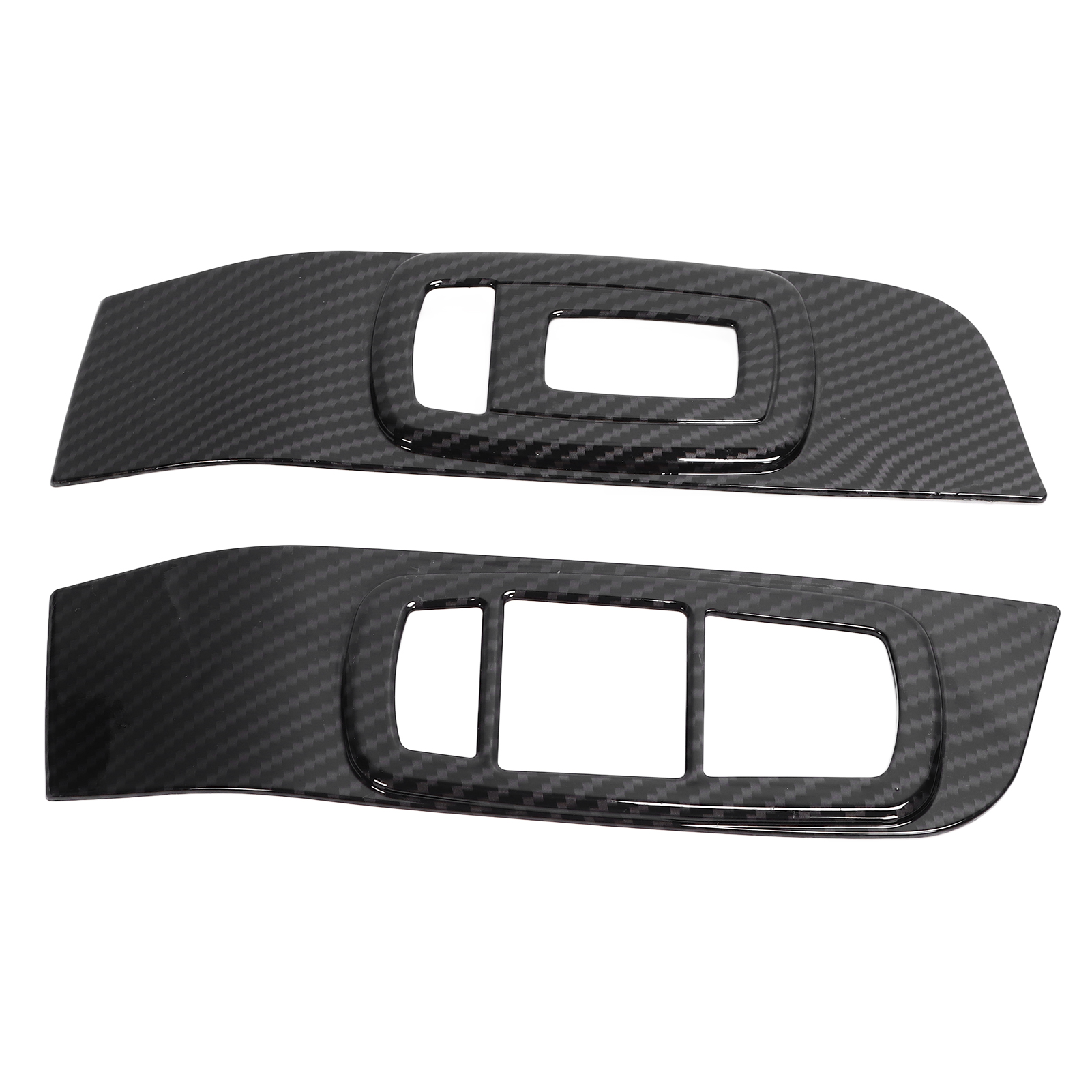 2-teiliges Fensterbedienfeld In Carbon-optik, Türverkleidungsersatz Für Dodge Challenger 2015-2021