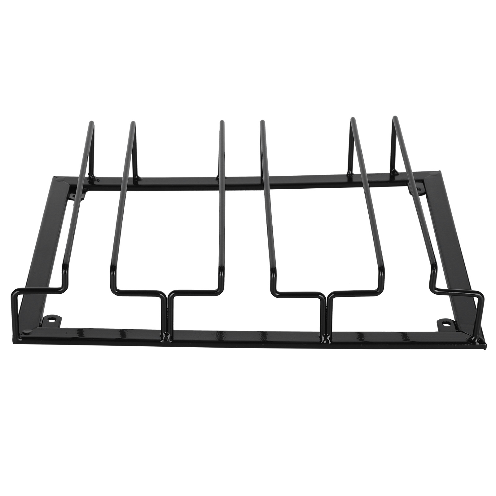 Unterbau-weinglasregal, Aufbewahrungshalter Für Stielgläser, Schwarzes Metall, Küchenbar-organizer, 3 Fächer, 30 X 22,5 Cm