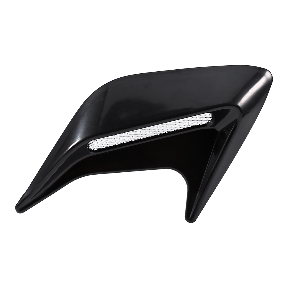 2x Dekorative Lufteinlässe Für Die Motorhaube, Universelles Schwarzes Lüftungsgitter, Diy-lufthutze, Auto-lufteinlass