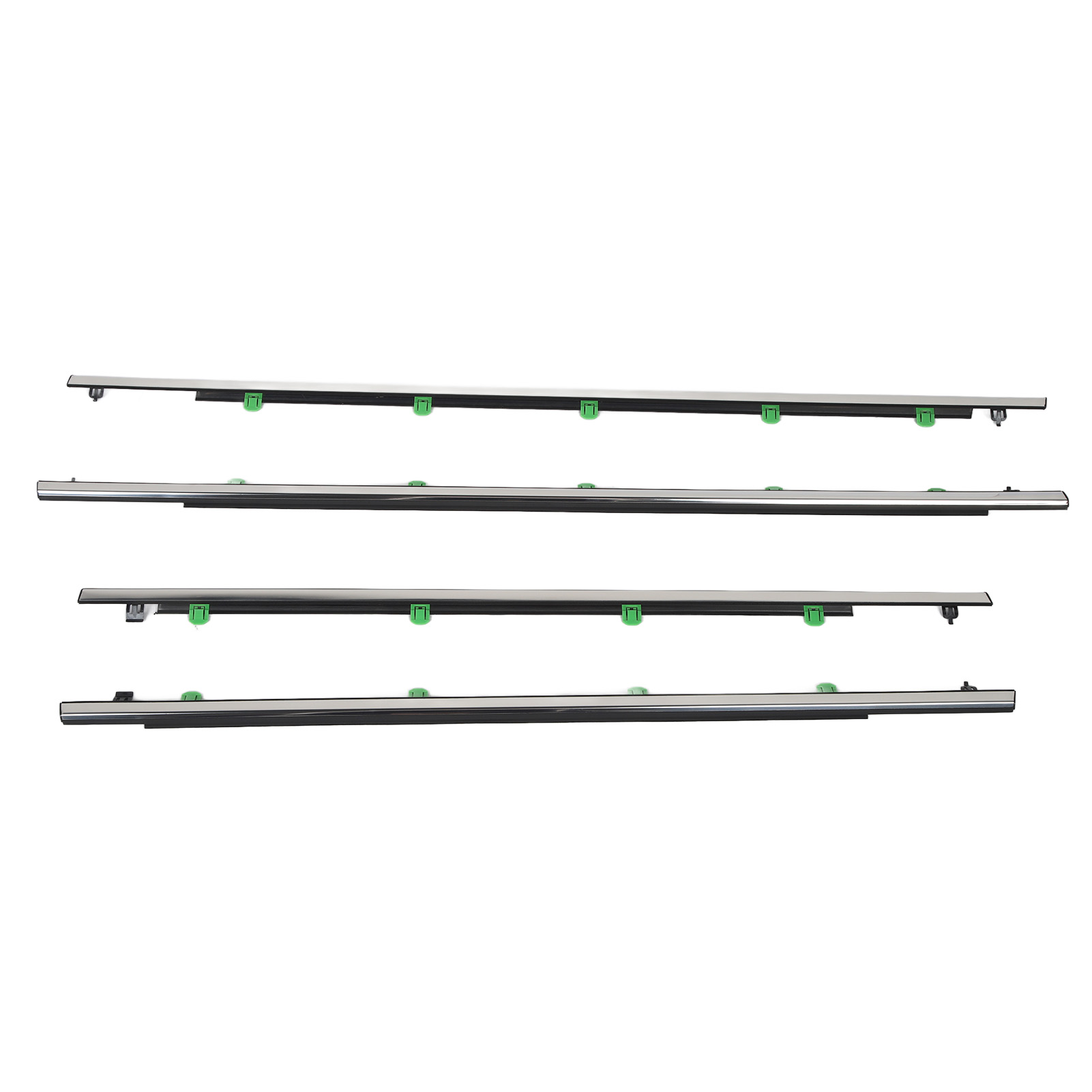 4 Fensterleisten 72410 Swa A01 Außentürdichtungen Für Cr-v 2007-2011, Fahrzeugschutzset, Schwarze Gummiprofile, 4 Stück