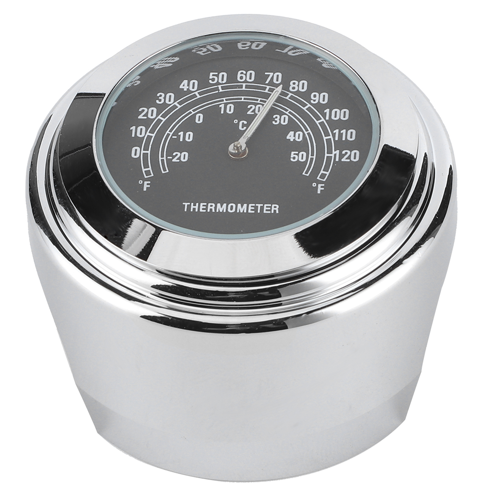 1 Zoll 7/8 Zoll Lenkerhalterungsthermometer 20 °c 50 °c Messskala Wetterfest Für Motorräder (schwarz)