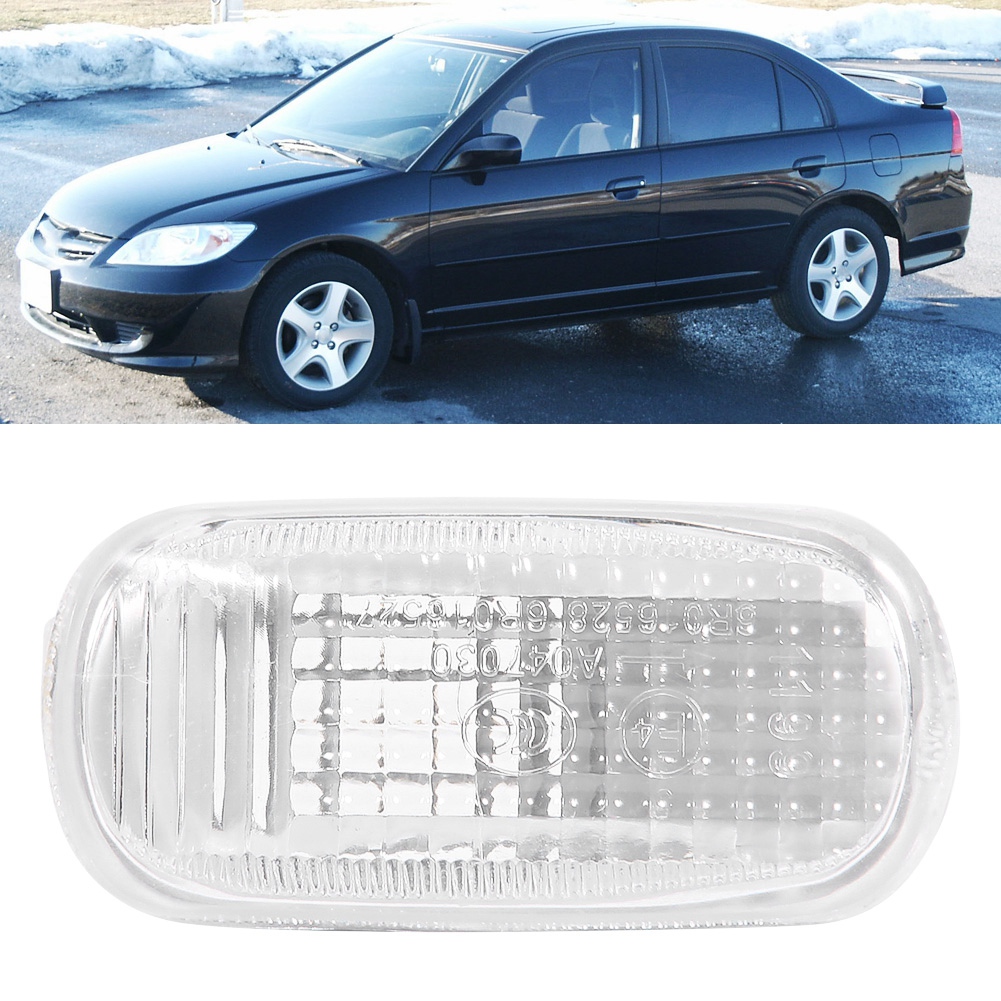 Seitenblinkerabdeckung Für Honda 34301-s5h-t02, Kunststoffschutz, Paar, Schwarz, Kompatibel Mit Dem Vorderen Kotflügel, Oem-ersatzteil