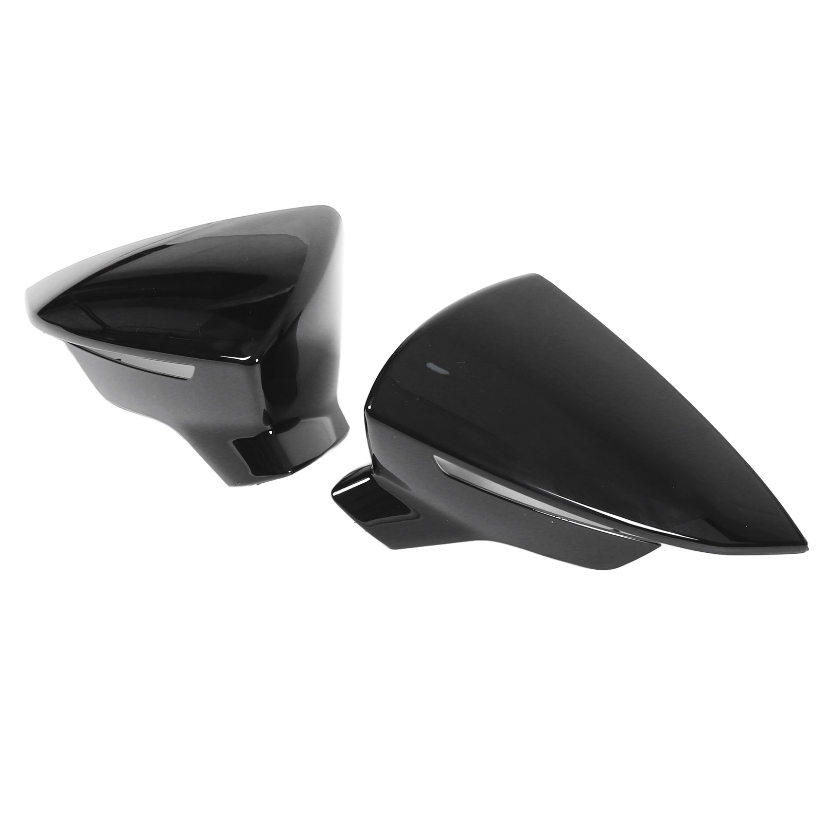 Außenspiegel-schutzkappen Links/rechts Für Seat Leon Mk3 5f St Fr Cupra (2013–2019), Glänzend Schwarz