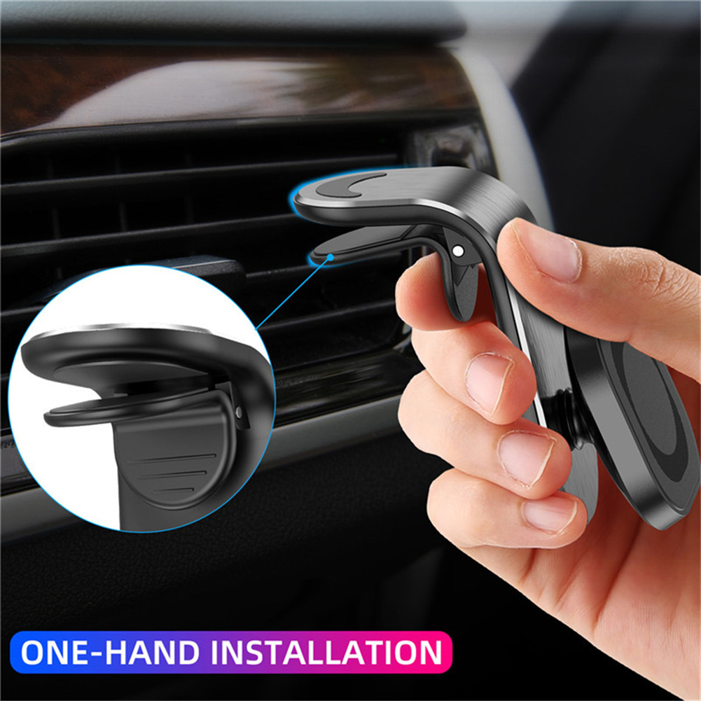 360° Drehbare Magnetische Autohalterung Für Lüftungsschlitze, Universelle Magnetische Gps-halterung, Sicherer Smartphone-halter