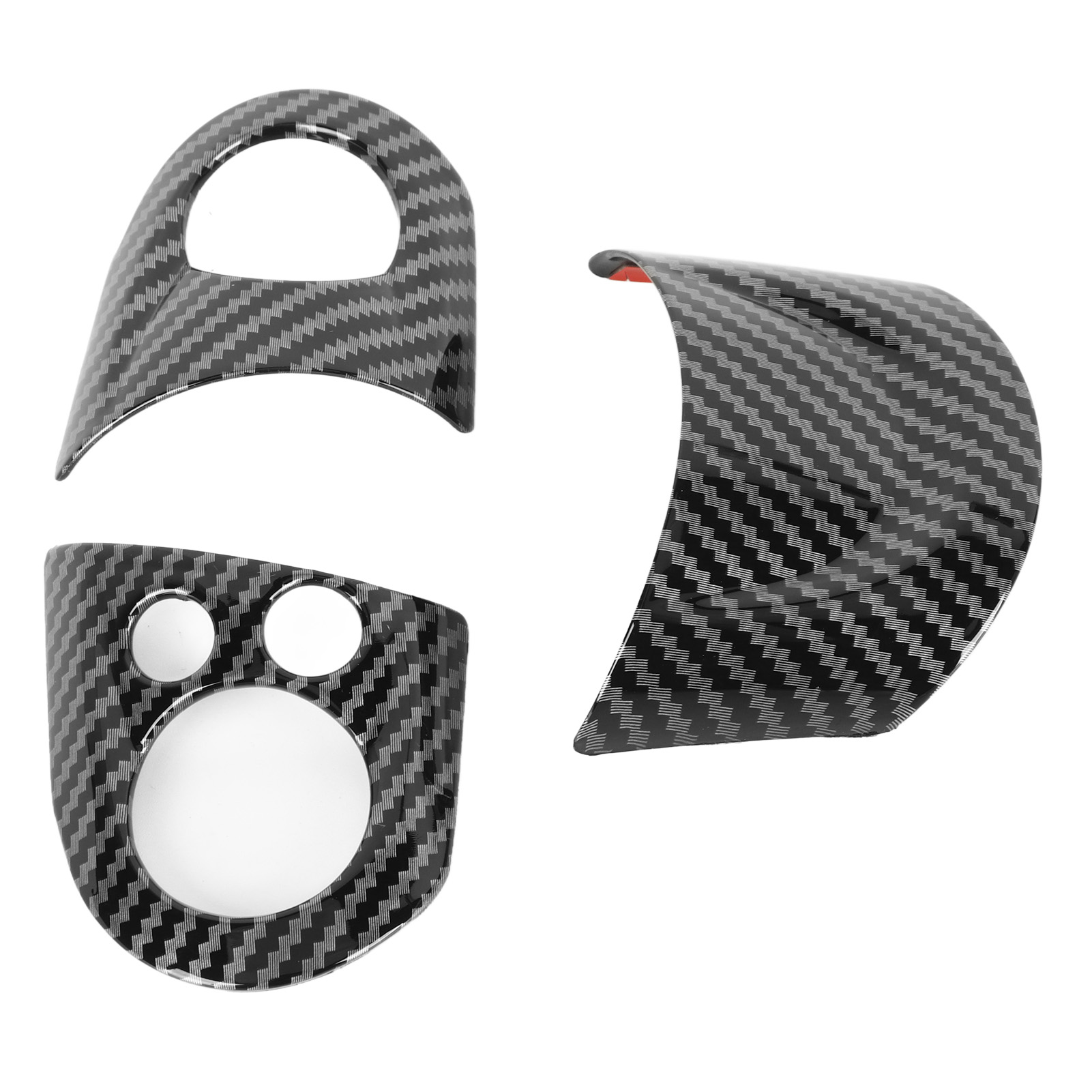 3-teiliges Lenkrad-abdeckungsset Aus Kohlefaser Mit Kratzschutz Für Mini Cooper R54 R55 R56 R60