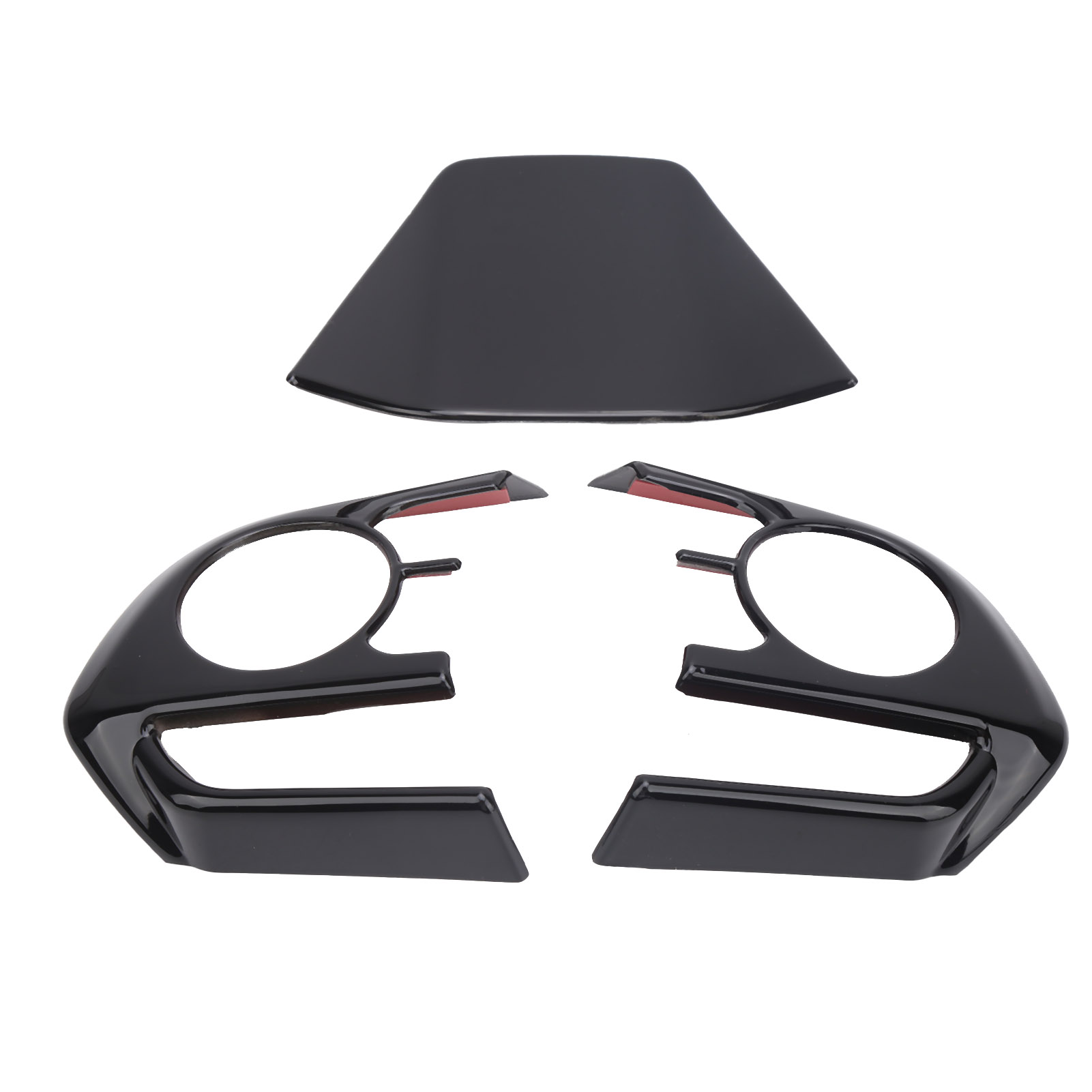 Lenkradverkleidungs-set Mit Tasten, 3-teilig, Kompatibel Mit Harrier Venza Xu80 (2020–2021), Schwarz