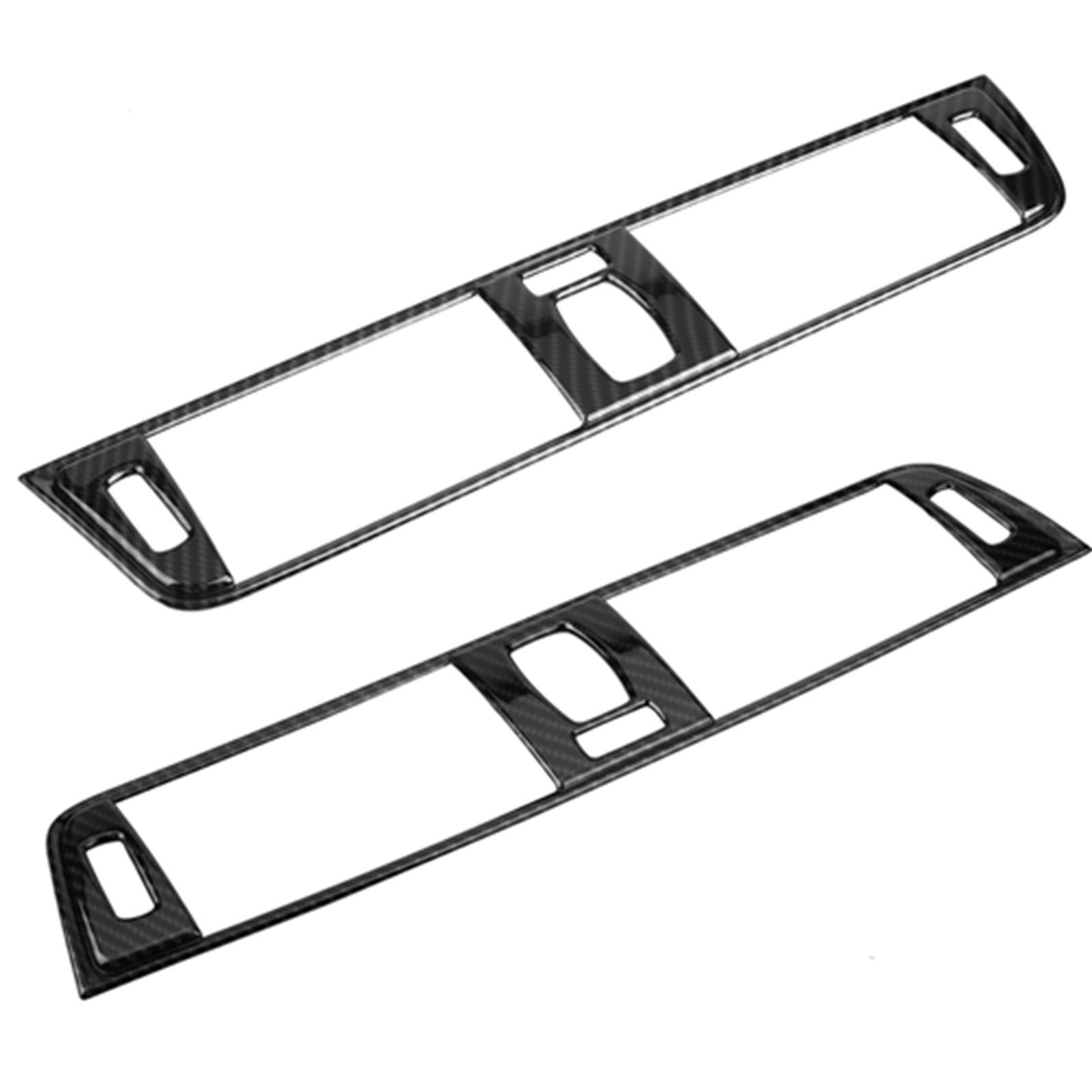 Abdeckung Für Lüftungsschlitze In Carbonfaser-optik Für Die Mittelkonsole Des Bmw 3er F30 (2013–2018), Innenraumschutz-set, Schwarz, 4-teilig