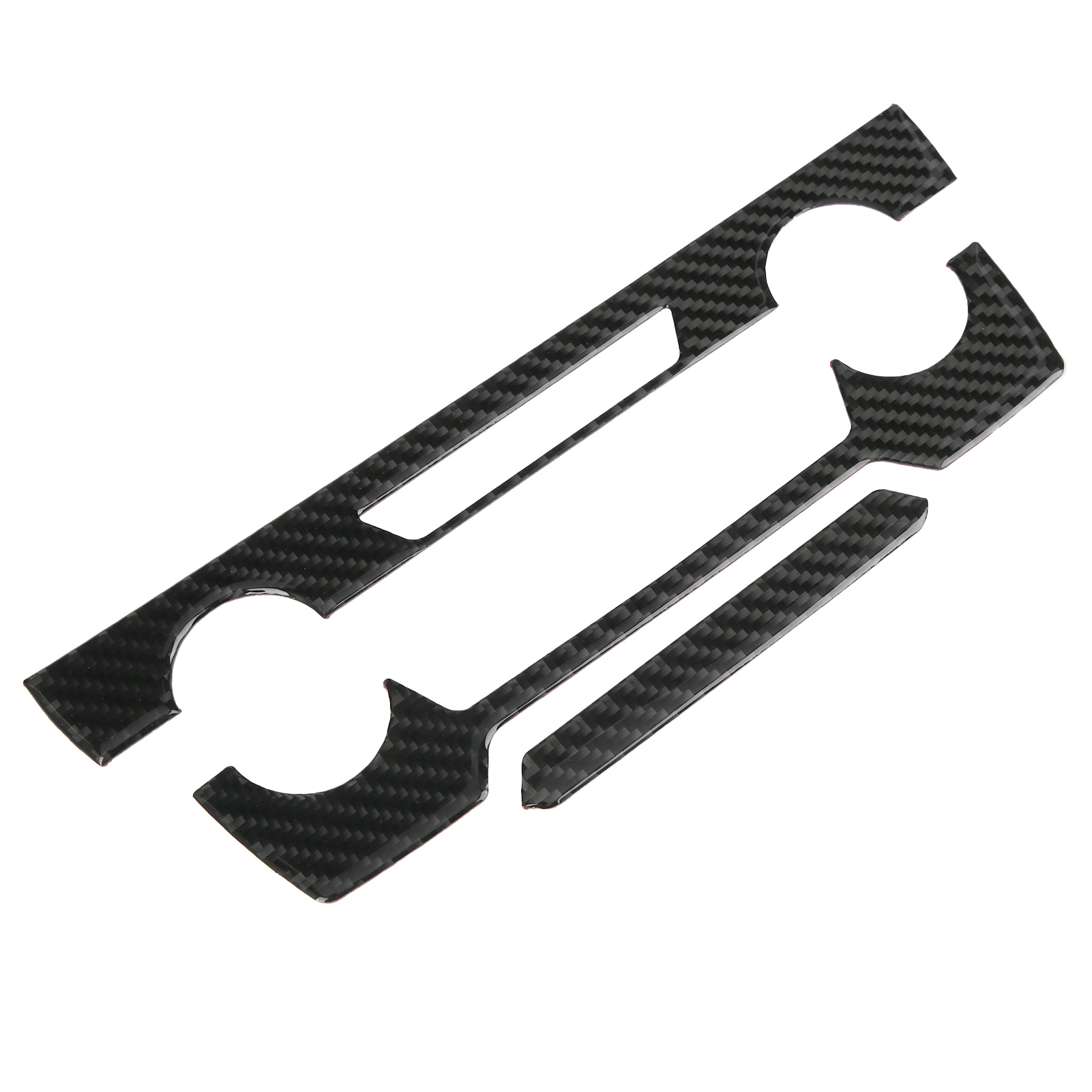Mittelkonsolenverkleidung Aus Kohlefaser Für Honda Crv 2016-2019, Cd-panel-abdeckung, Selbstklebende Dekorelemente, Innenraumschutz, 1-teiliges Set, Schwarze Ausführung.