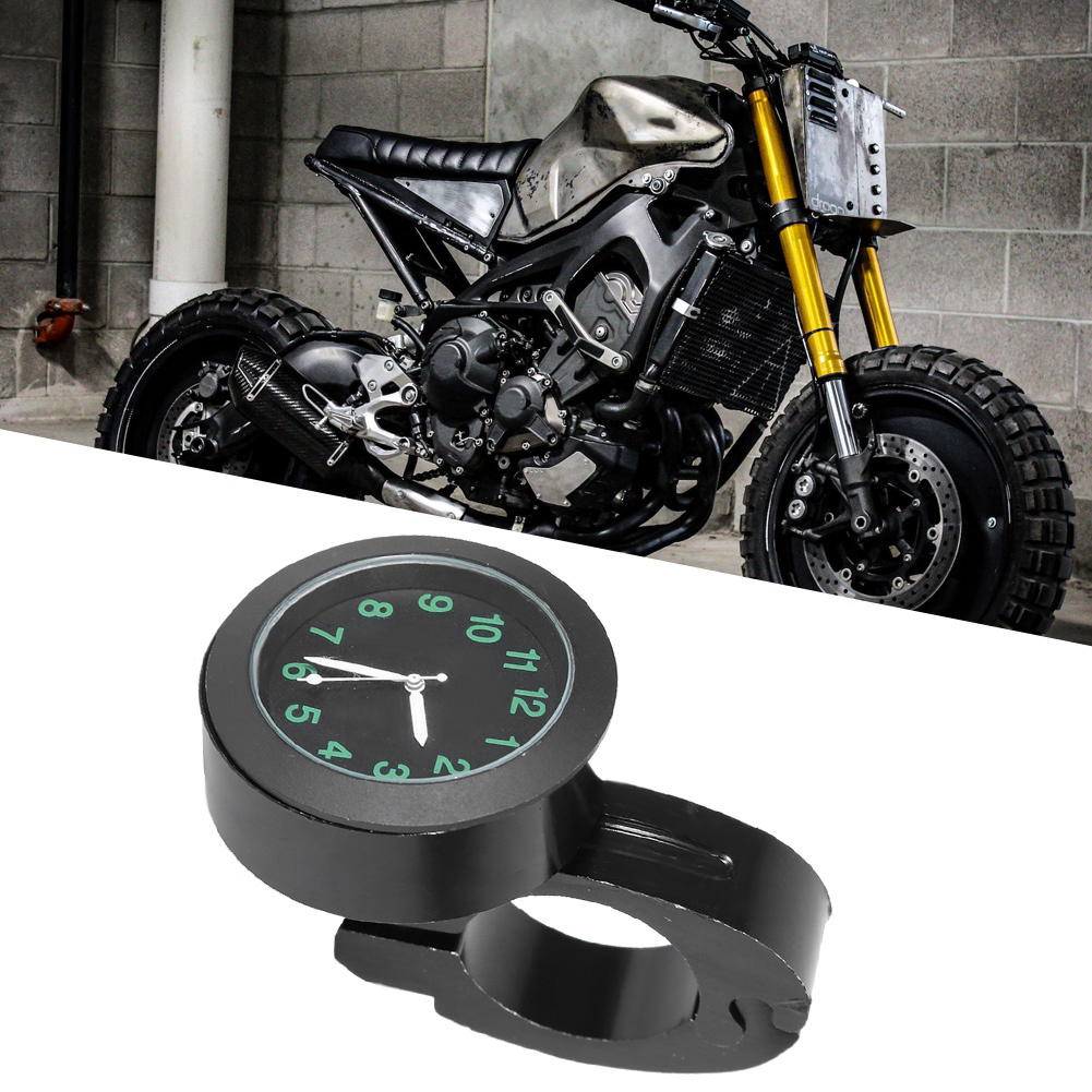 Universelle Motorradlenkeruhr Aus Metall, Uhrenzubehör Für Den Lenker, Griffhalterung, Schwarz, Motorradkompatibel