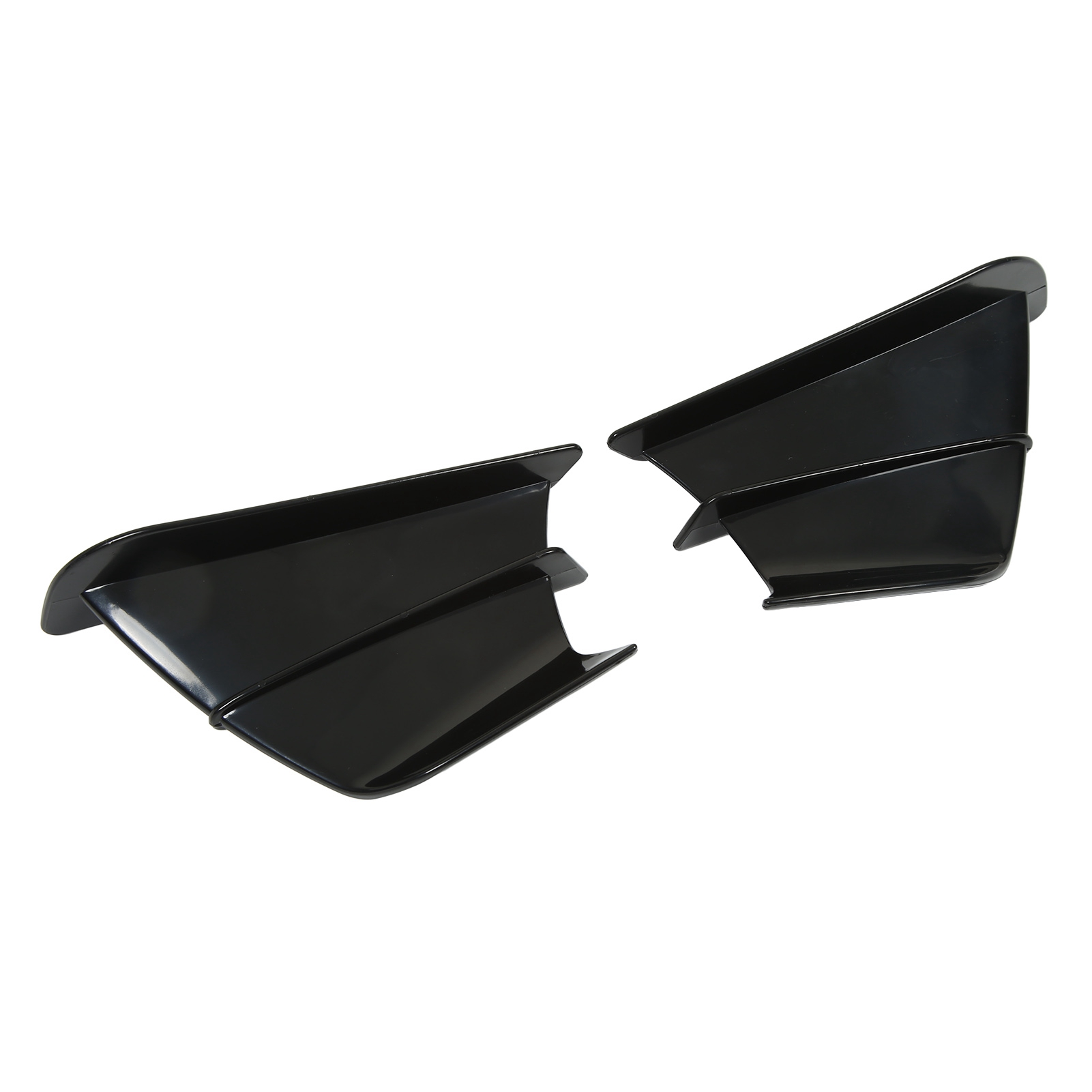 Motorrad-seitenverkleidungen, Aerodynamische Frontspoiler, Spoilerverkleidung Für Ninja400, Ninja250, Z900 Und Z1000, Glänzend Schwarz, Schutzset