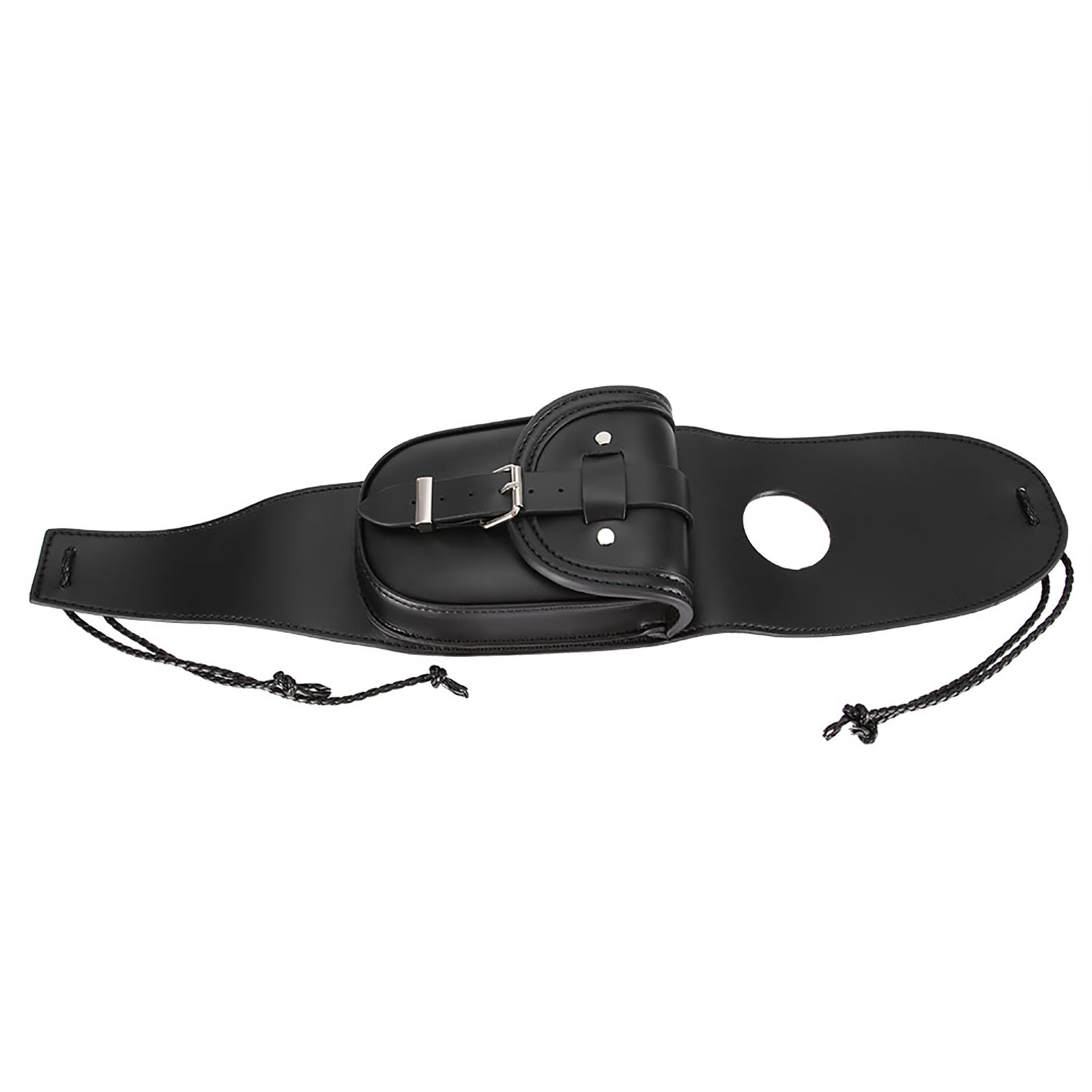 Universelle Motorrad-tanktasche, Schwarzes Pu-leder, Tankschutz Mit Tasche, Anpassbare Abdeckung