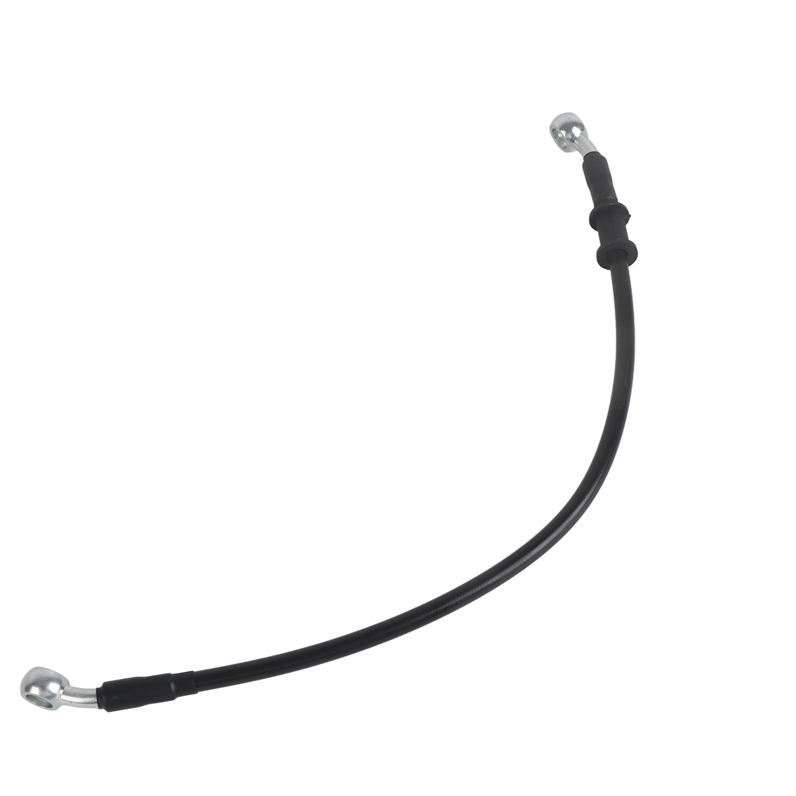 Schwarzer Motorradbrems- Und Kupplungsschlauch, Hitzebeständige Pvc-stahlhülle, Universell 40 Cm/15,7 Zoll, Hitzebeständiger Schutz