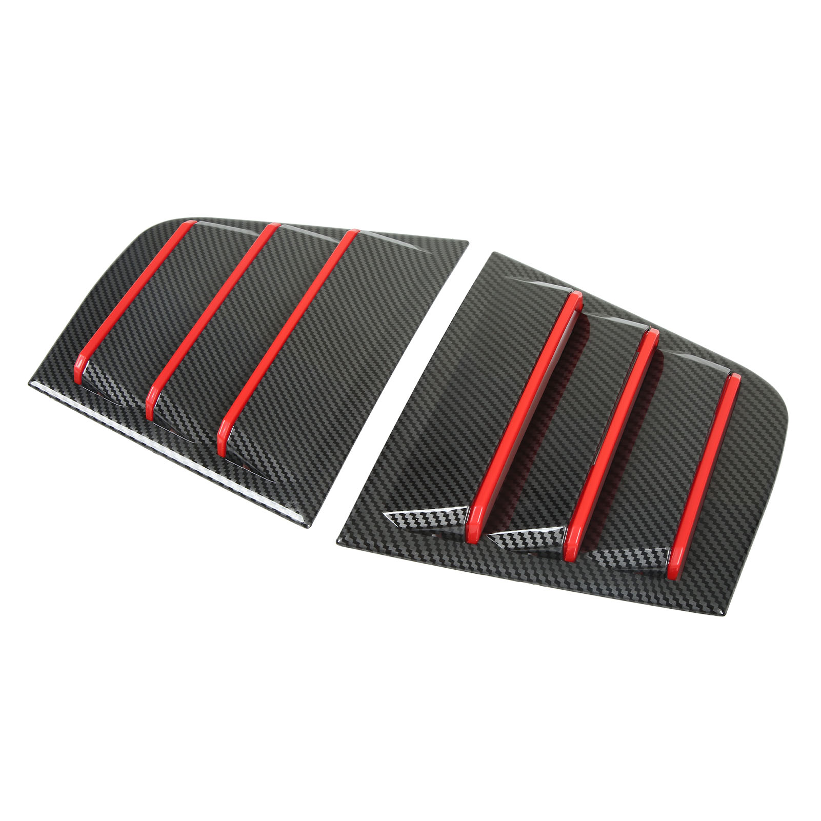 Set Mit 2 Abs-seitenlüftungsschlitzen Für Dodge Charger (2015–2022), Sonnenschutzblenden, Luftabweiser, Schwarze Zierabdeckung