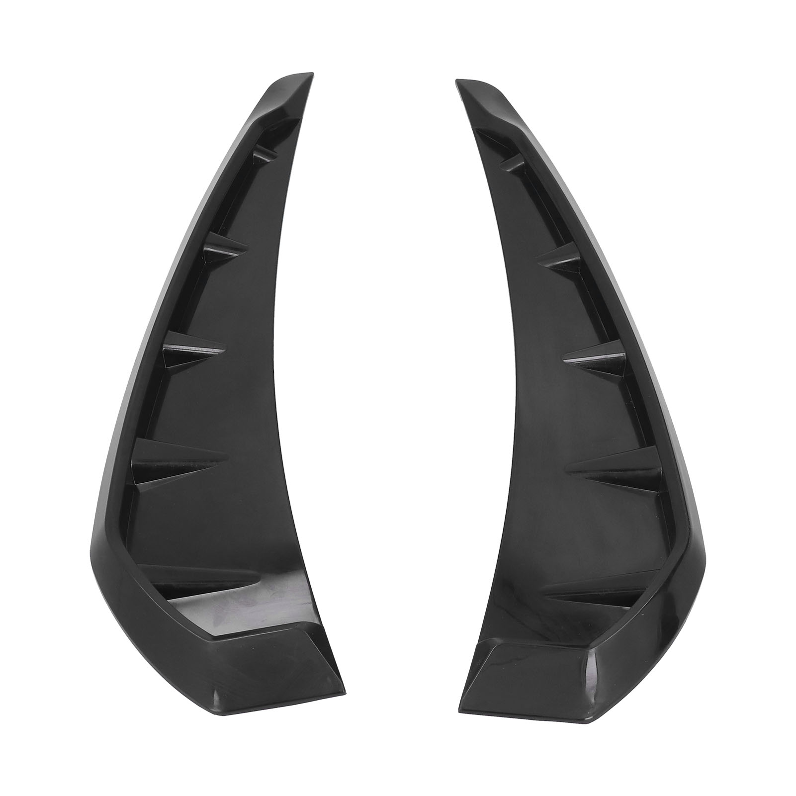 2 Universelle Schwarze Gummi-seitenstoßstangen-luftabweiser, Dekorative Radlaufverkleidungen, Links/rechts Set, Autozubehör Für Den Außenbereich