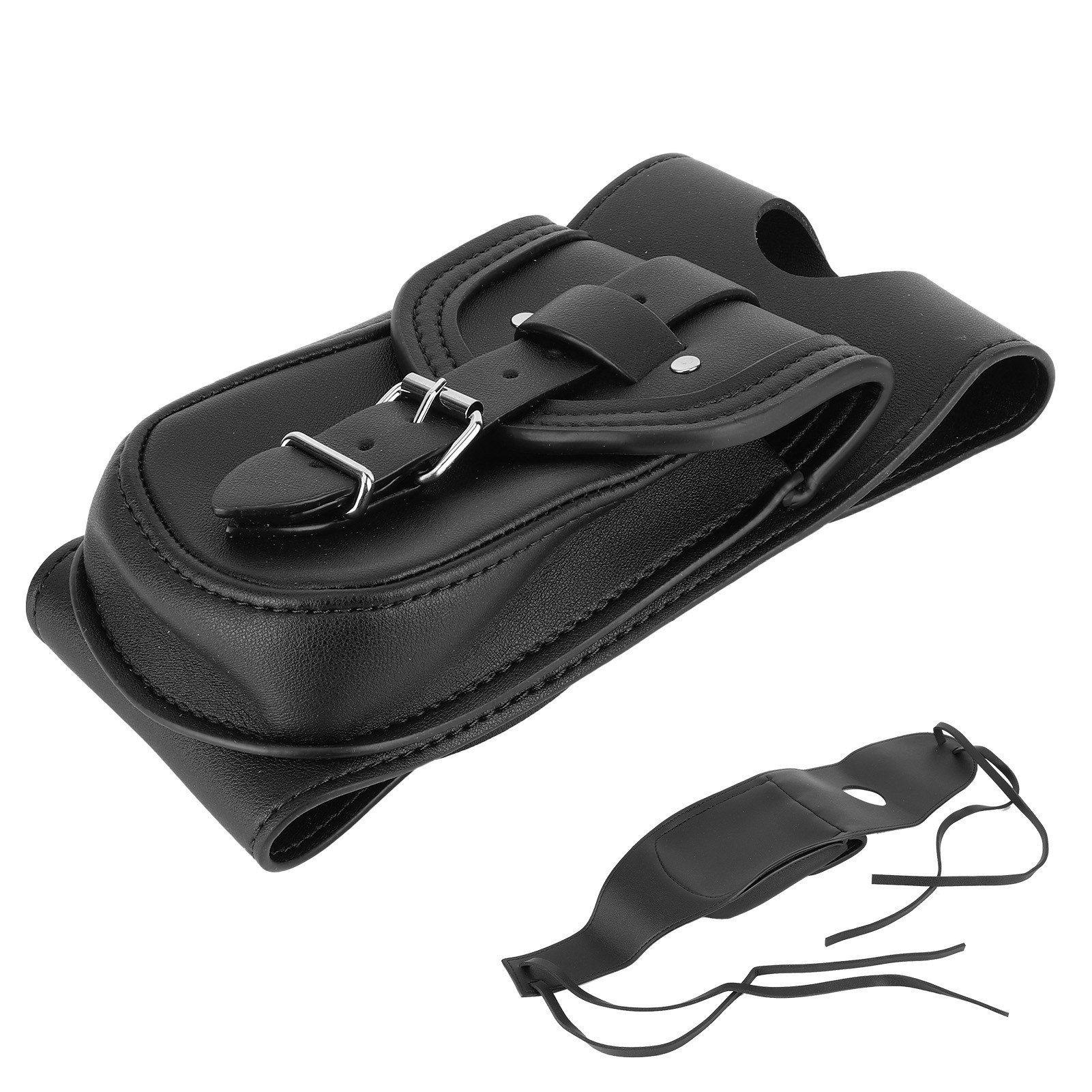 Tankschutz Aus Pu-leder Mit Tasche, Schwarzer Abdeckung, Motorradzubehör, Tankabdeckung Mit Staufach
