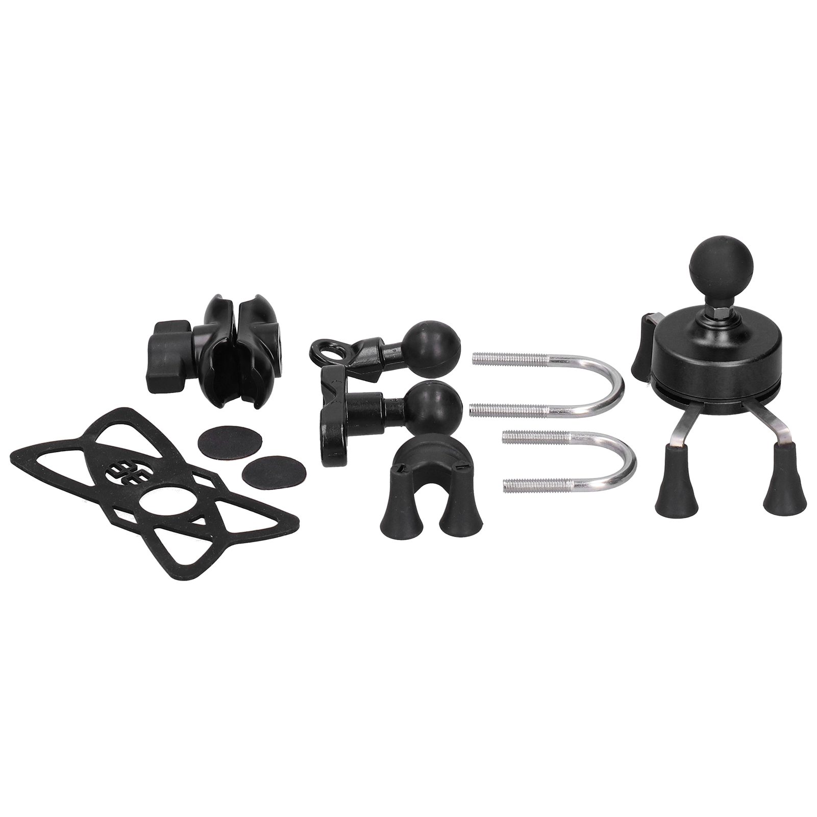 Xgrip Universal-lenkerhalterung Für Smartphones, Motorrad-/fahrradhalterung Mit 13 Zubehörteilen, Kompatibel Mit Iphone 7/8/se/x/xs/xr, Schwarz, Wasserdicht, Robust