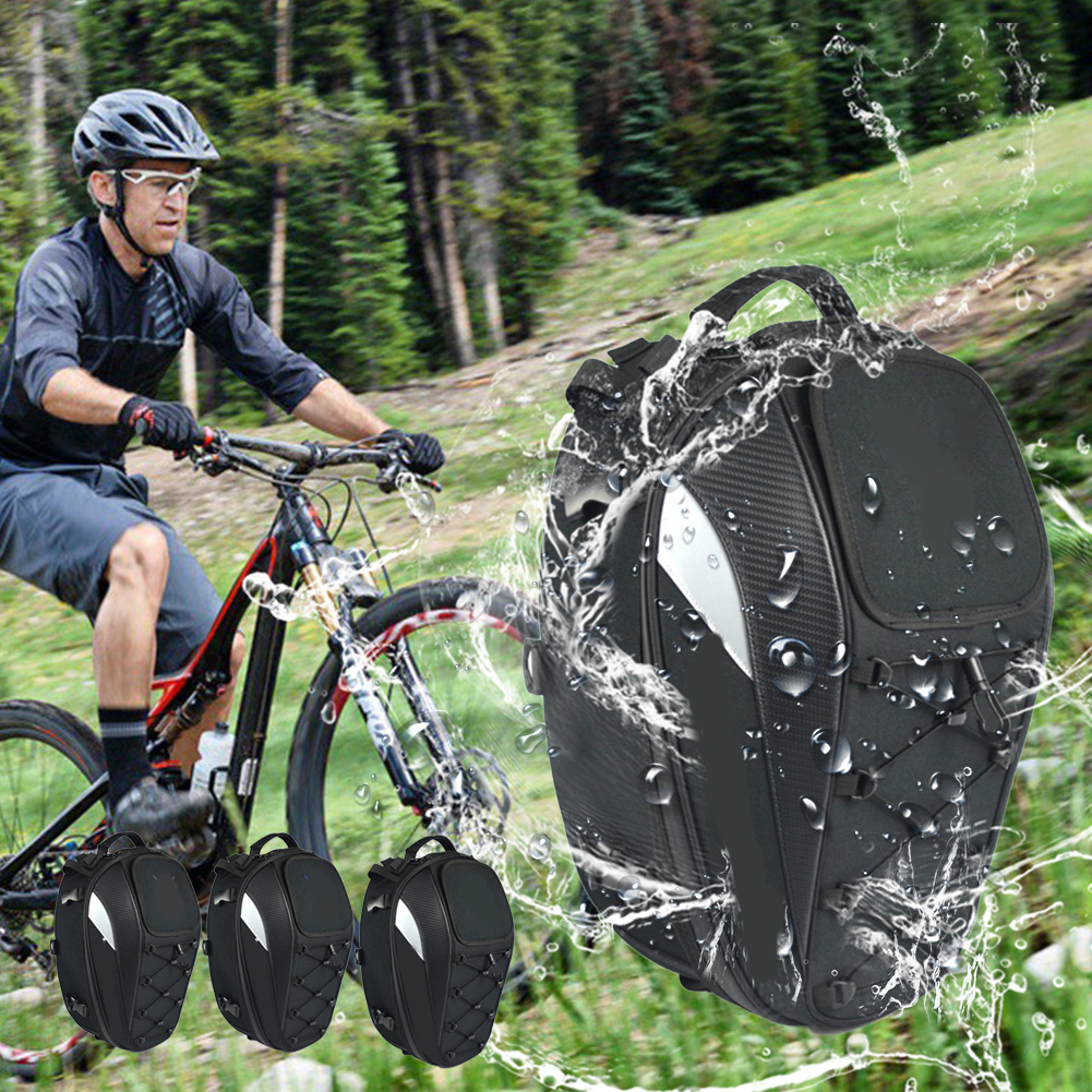 Wasserdichte, Multifunktionale Motorrad-hecktasche, Großes Fassungsvermögen, Universelle Satteltasche, Wasserabweisender Motorradrucksack, Reiseausrüstung
