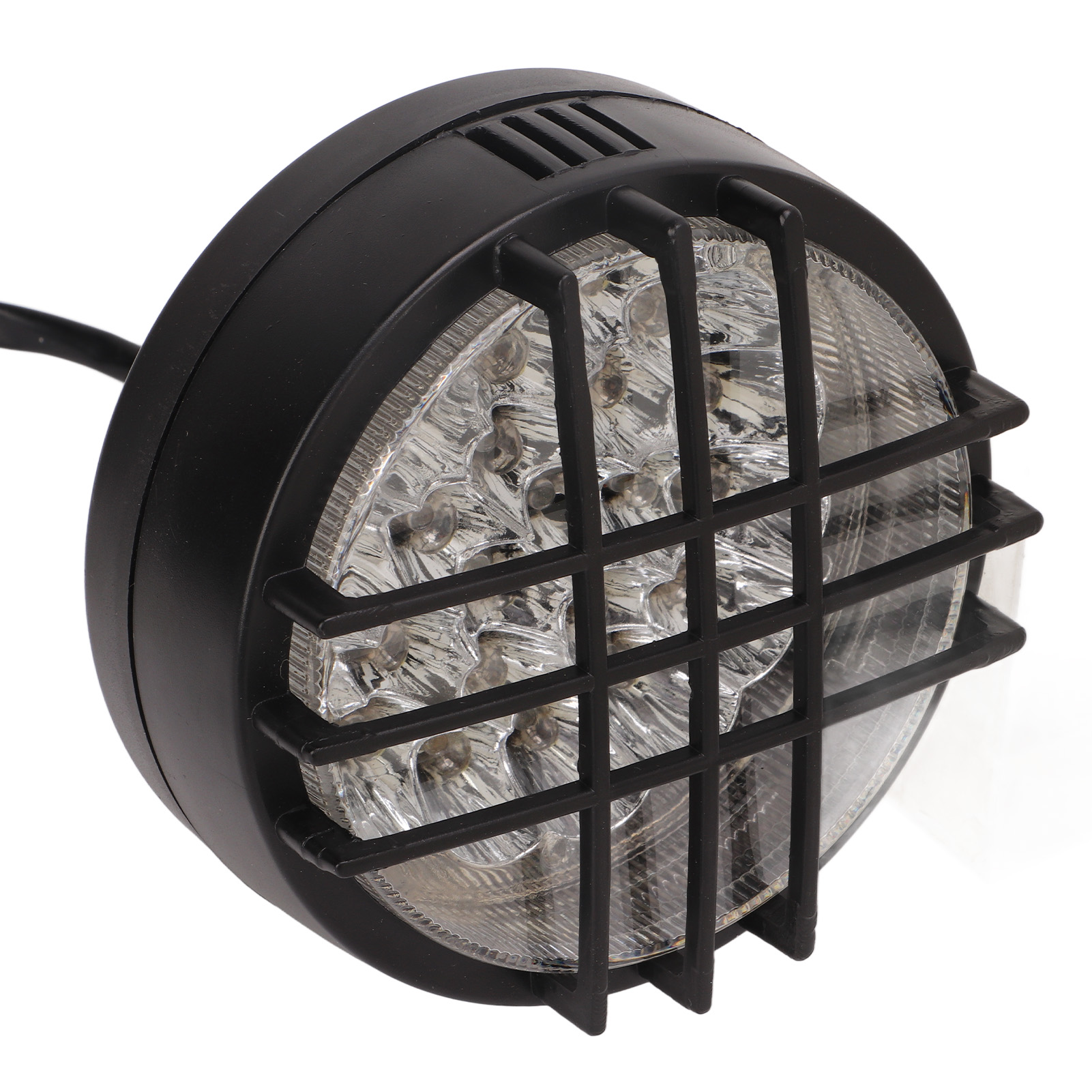 12v 3-adrige Led-scheinwerfer Mit Schutzgittern Für Offroad-scheinwerfer, Kompatibel Mit 50cc 70cc 90cc 110cc 125cc 150cc 200cc Quads, Karts Und Buggys, Leistungsstarke Beleuchtung, Paar.