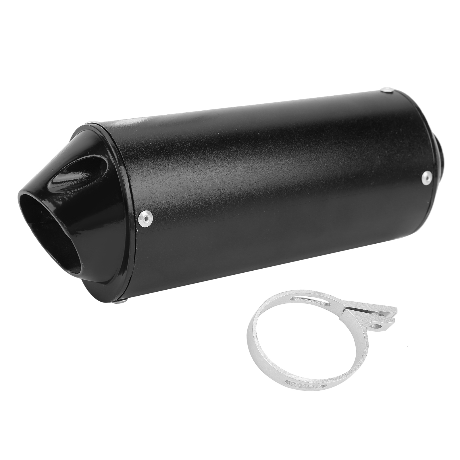 Schwarzer 32-mm-auspuffschalldämpfer Für 90-cm³-, 110-cm³-, 125-cm³-, 150-cm³- Und 160-cm³-motocross-motorräder, Atv- Und Pitbike-auspuffanlagen, Universeller 1,3-zoll-schalldämpfer