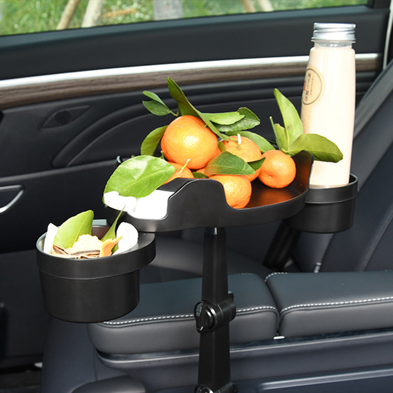 Verstellbarer Getränkehalter Mit Handyhalterung, Schwarz, Robust, Tragbar, Autozubehör Für Lange Reisen, Modell 3