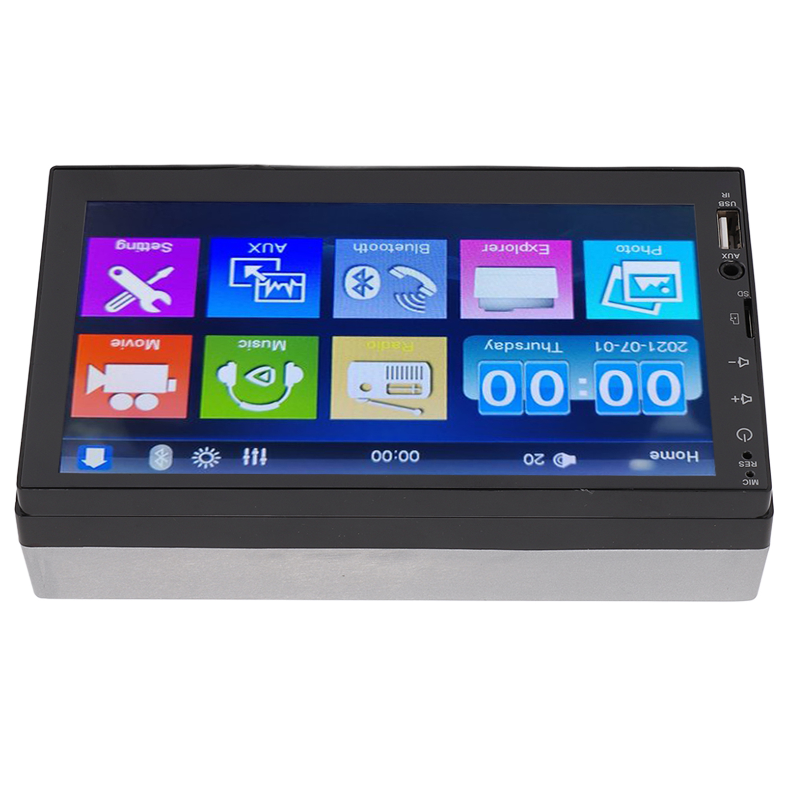 7-zoll-touchscreen-autoradio Mit Mp5-player, Gps, Bluetooth, Freisprecheinrichtung Und Rückfahrkamera