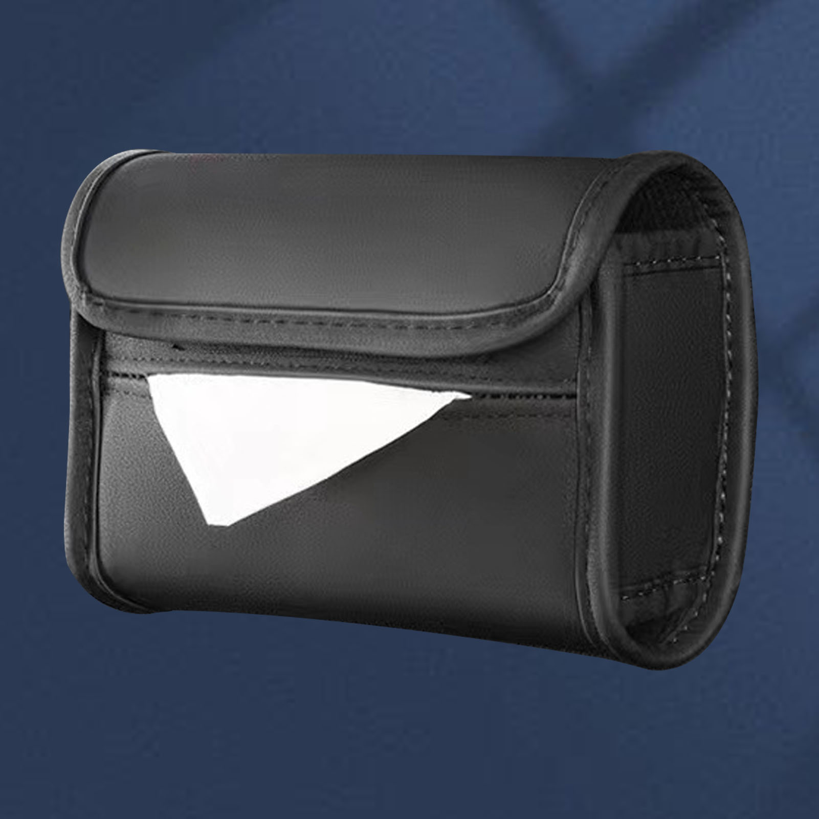 Taschentuchspender Für Die Armlehne, Strapazierfähiger Organizer Aus Pu-leder, Taschentuchbox-spender Für Die Rückbank, Schwarz
