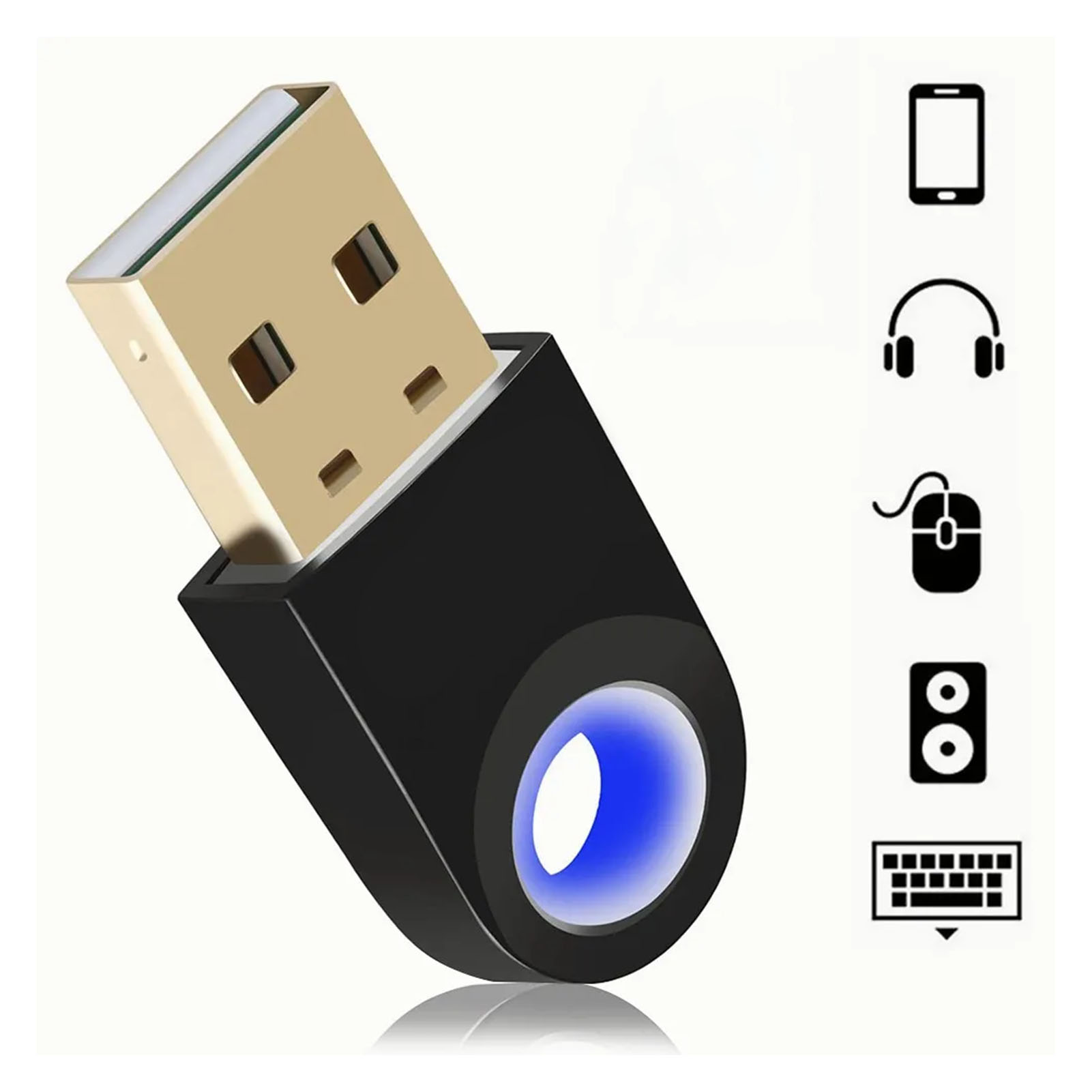 Bluetooth-usb-adapter Für Stabile Audioübertragung Für Pc, Laptop, Telefon, Maus, Tastatur, Drucker, Kopfhörer Und Lautsprecher