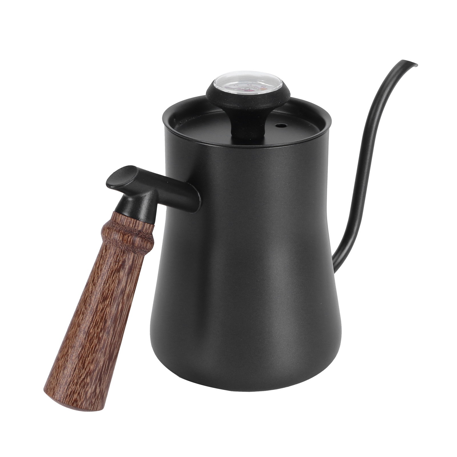 Hängende Kaffeekanne 650 Ml, Edelstahl, Filterkaffeemaschine Mit Thermometer, Schwarz.