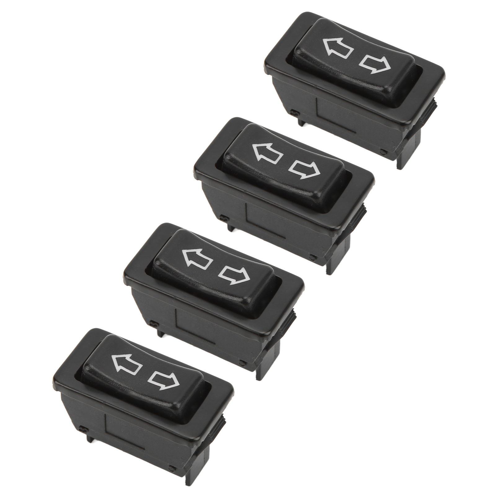 Universeller 5-poliger X4 Fensterheberschalter, 12v/24v Auto-fensterheberschalter Mit Grüner Kontrollleuchte, Dc-steuerbox, Standard-austauschsatz