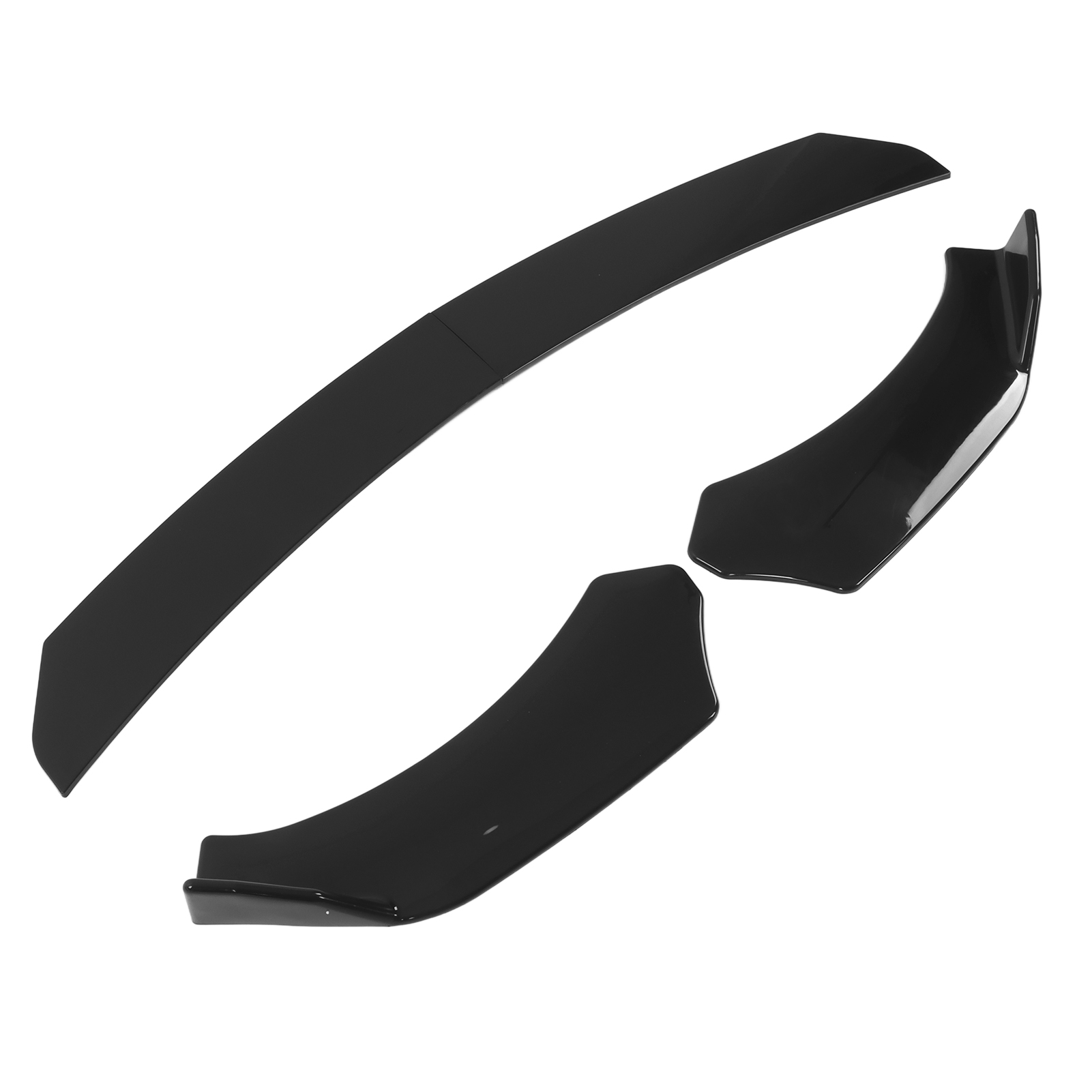 4-teiliger Frontstoßstangen-lippenspoiler-splitter-deflektor Für Fahrzeugmodifikationen, Schutzschild, Glänzend Schwarz, Zubehör Für Exterieur-tuning