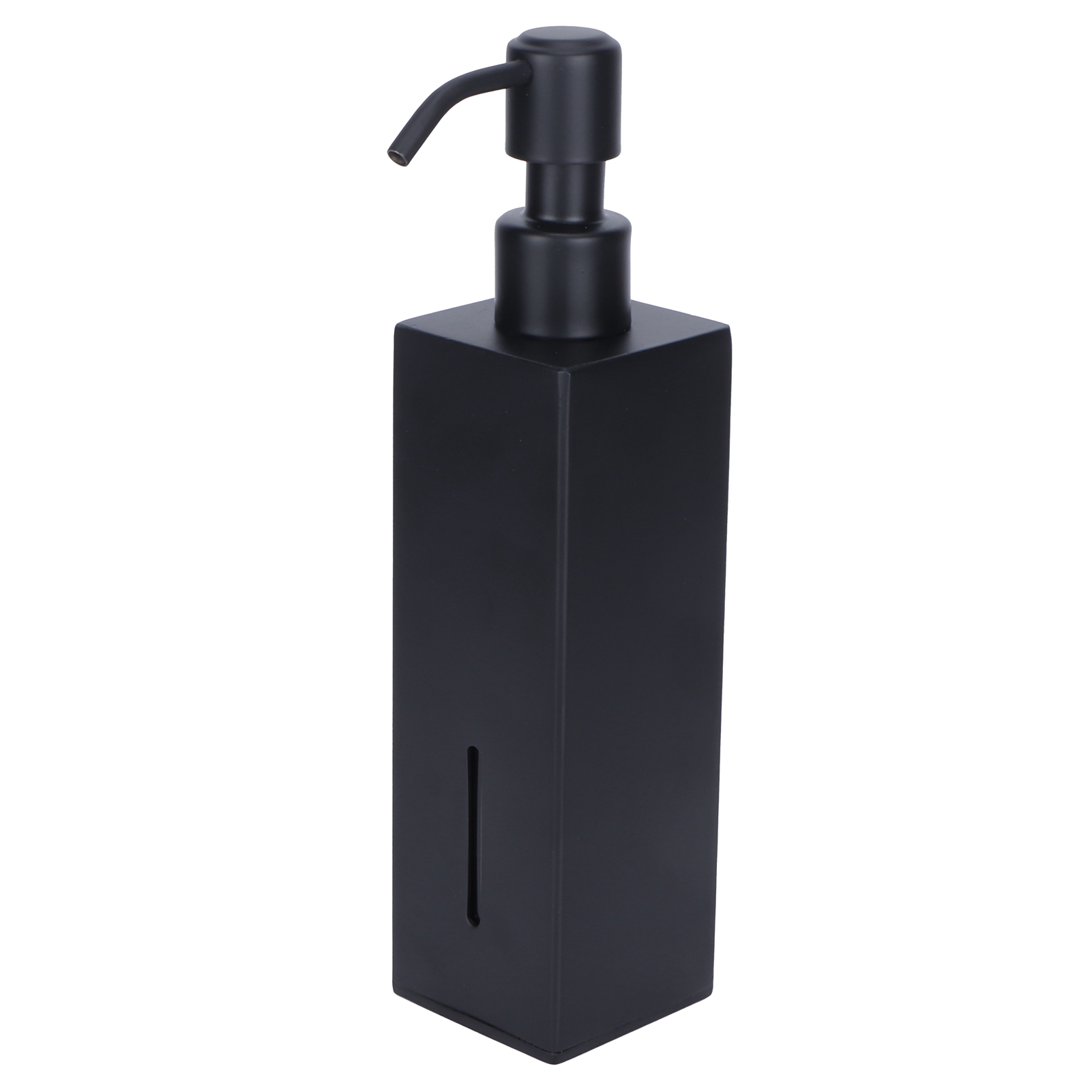 200-ml-duschflasche (quadratisch) Aus Edelstahl 304, Schwarzer Shampoo- Und Flüssigseifenspender