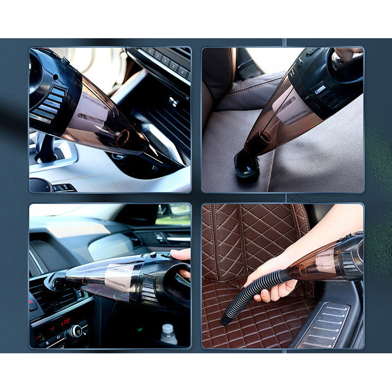 Tragbarer, Kabelloser Autostaubsauger, Nass- Und Trockensauger, Handstaubsauger, Ergonomisch, Für Die Auto- Und Haushaltsreinigung, Schwarz, Eu-stecker