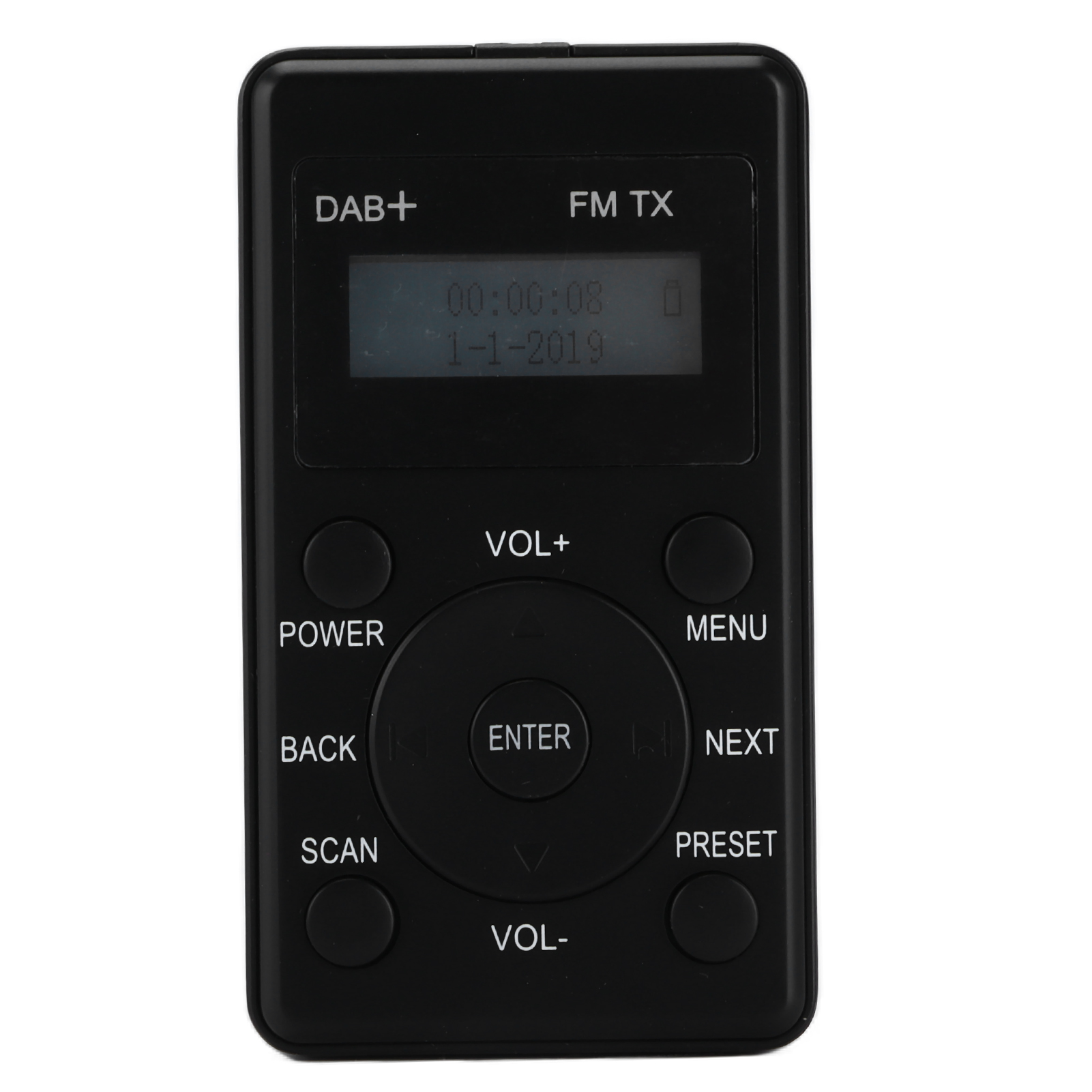 Tragbares Digitales Taschenradio Mit Dab, Dab+ Und Ukw-radio, Digitalempfänger Mit Kopfhörern Fürs Auto