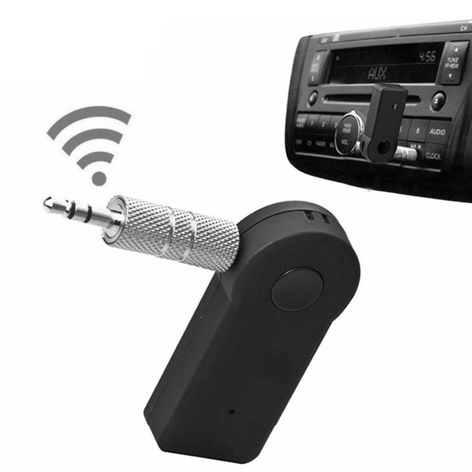 Bluetooth-adapter Fürs Auto (3,5-mm-klinkenstecker), 2,4-ghz-audioempfänger, Universelles Freisprech-set Mit Klinkenstecker, Kabelloses Telefonieren Und Streaming Fürs Autoradio