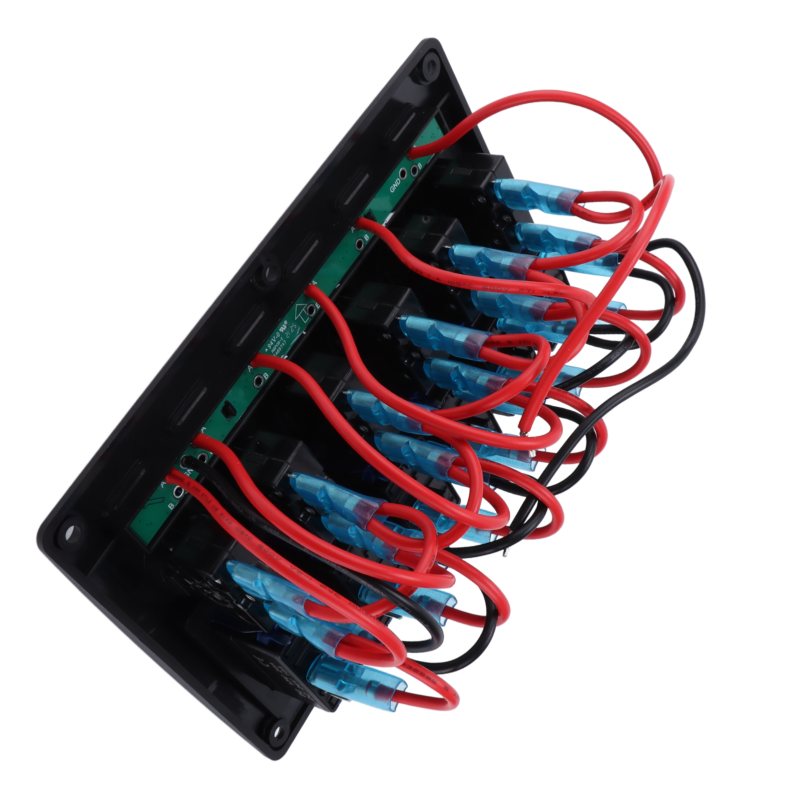 6-schalter-wippschalter, 12 V/24 V, Blaues Licht, Ip65 Wasserdicht, Für Boote, Schiffe, Cockpits, Suvs, Lkws